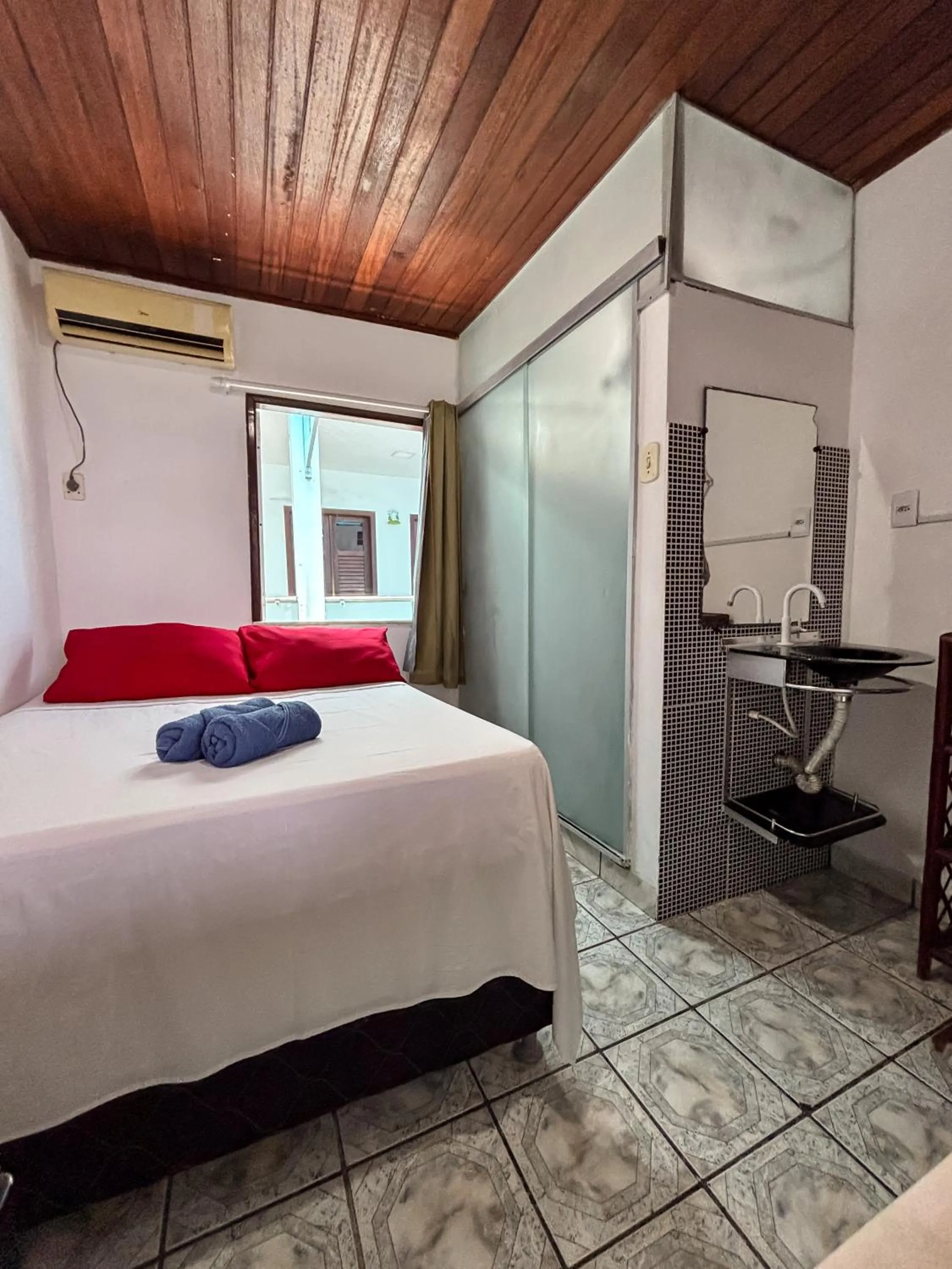 Bed in Pousada Beija flor