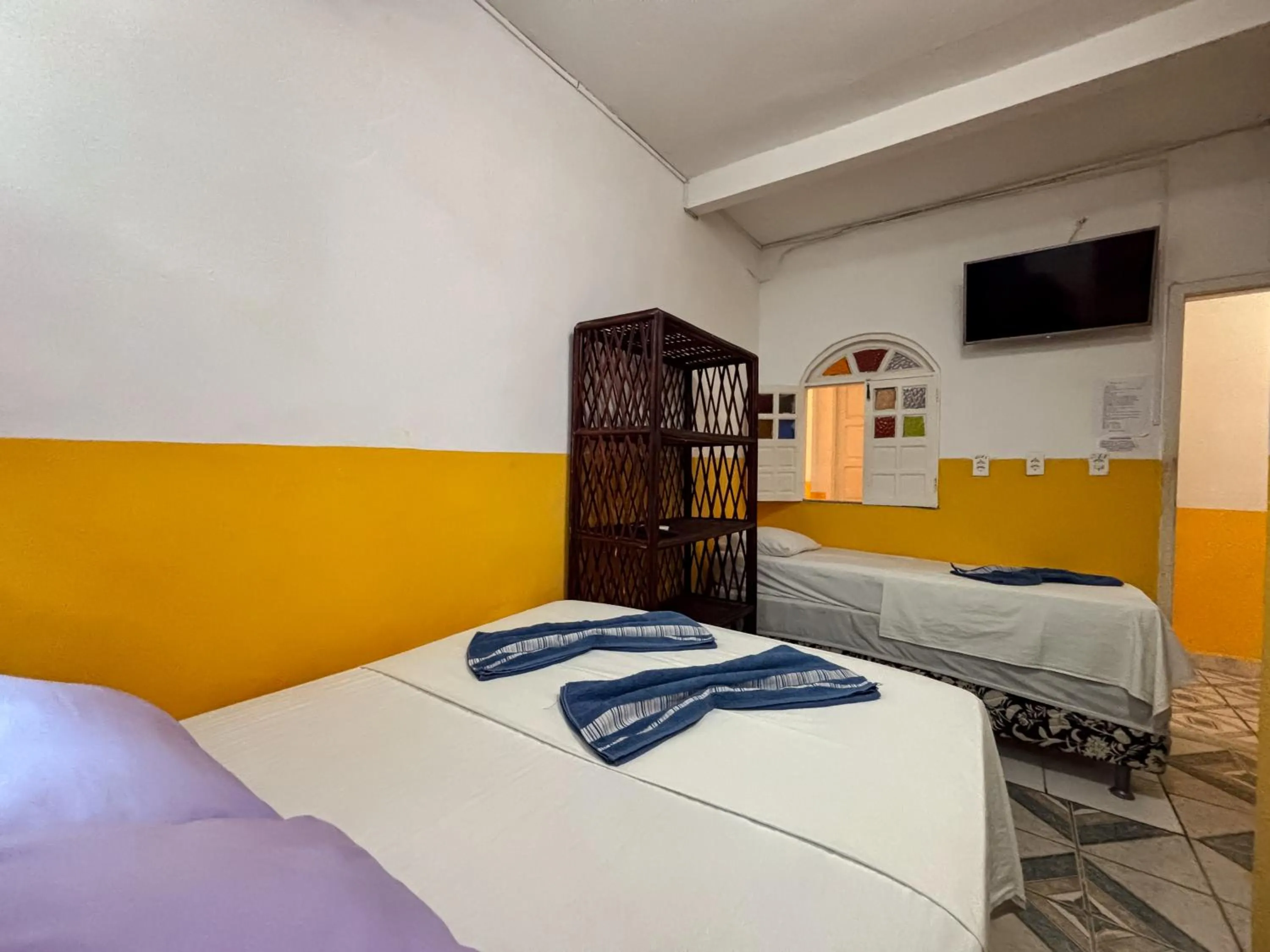 Bed in Pousada Beija flor