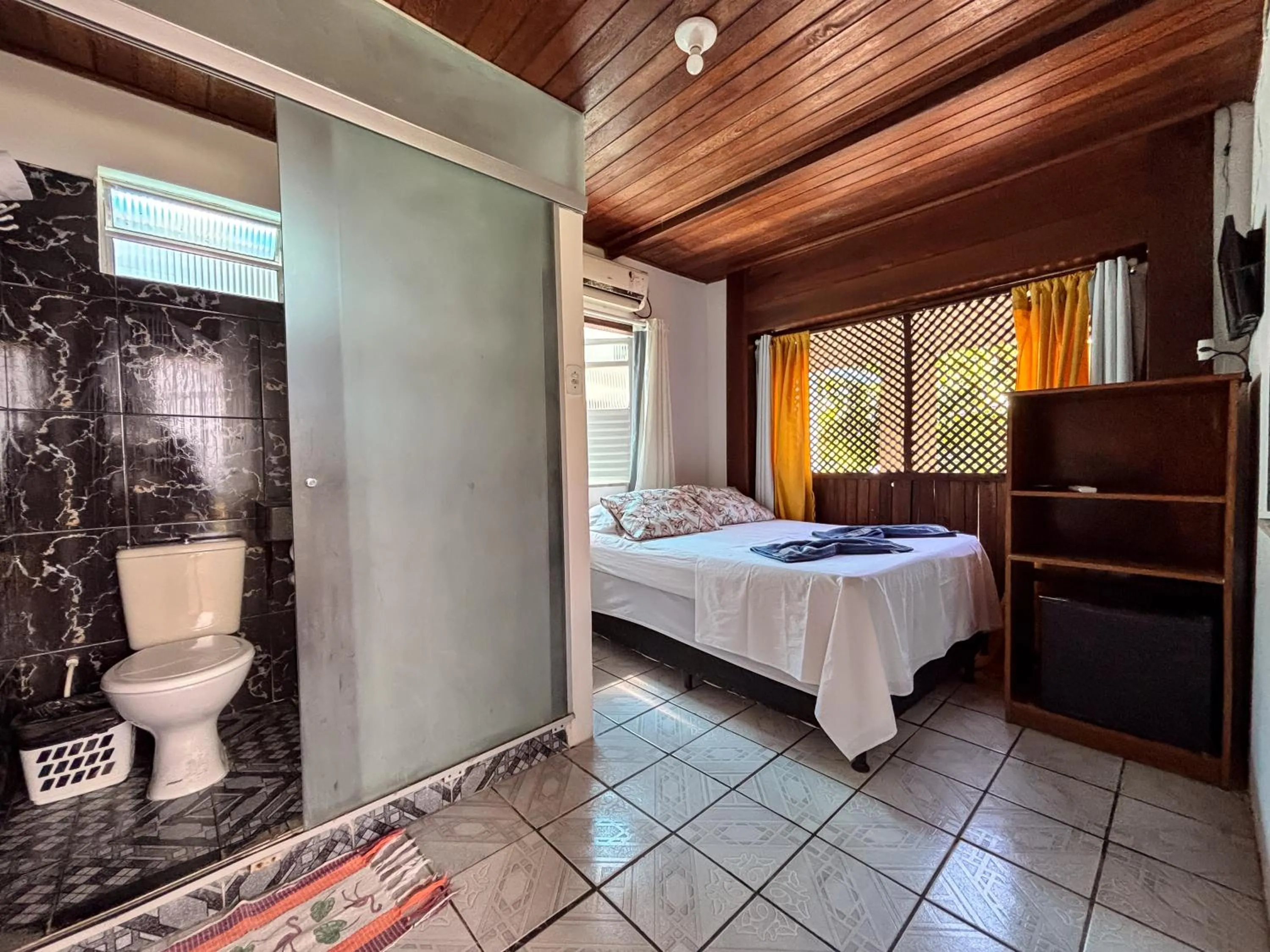 Bed in Pousada Beija flor