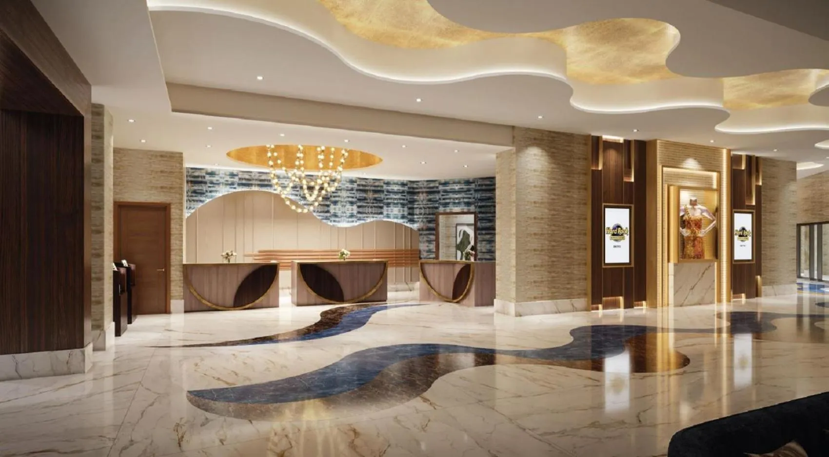 Lobby or reception in Hard Rock Hotel & Casino Bristol