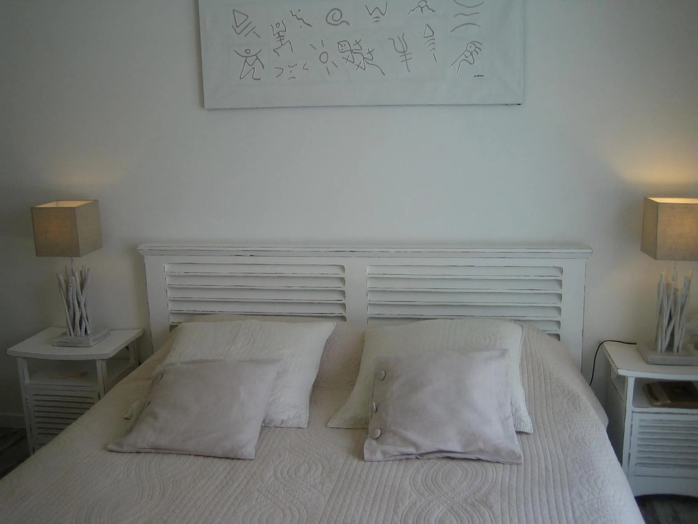 Decorative detail, Bed in Villa Saint Barth