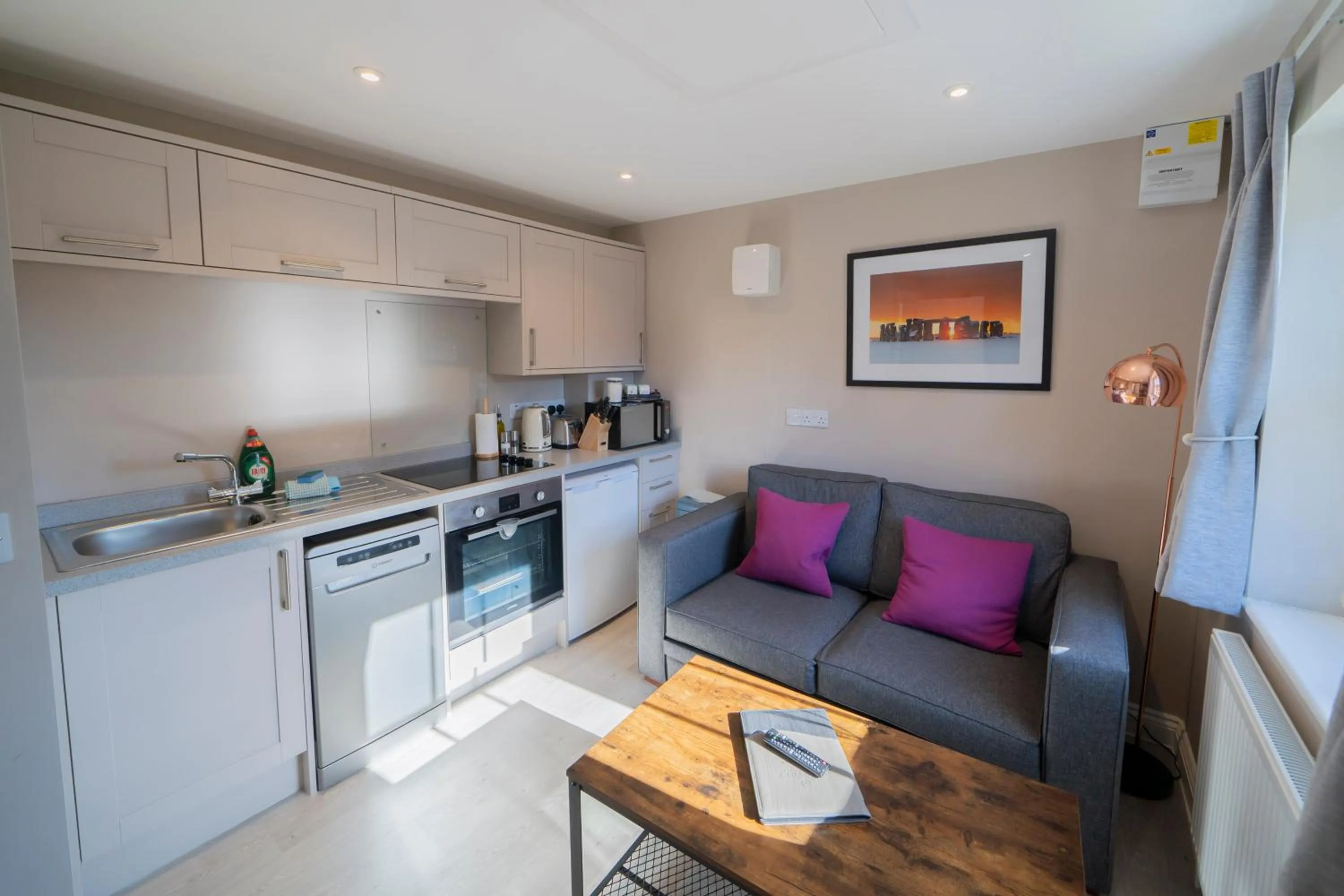 Living room in Peartree Serviced Apartments