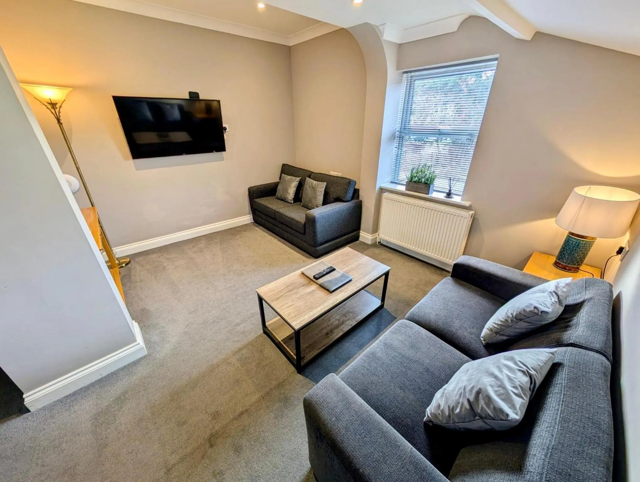 Living room in Peartree Serviced Apartments
