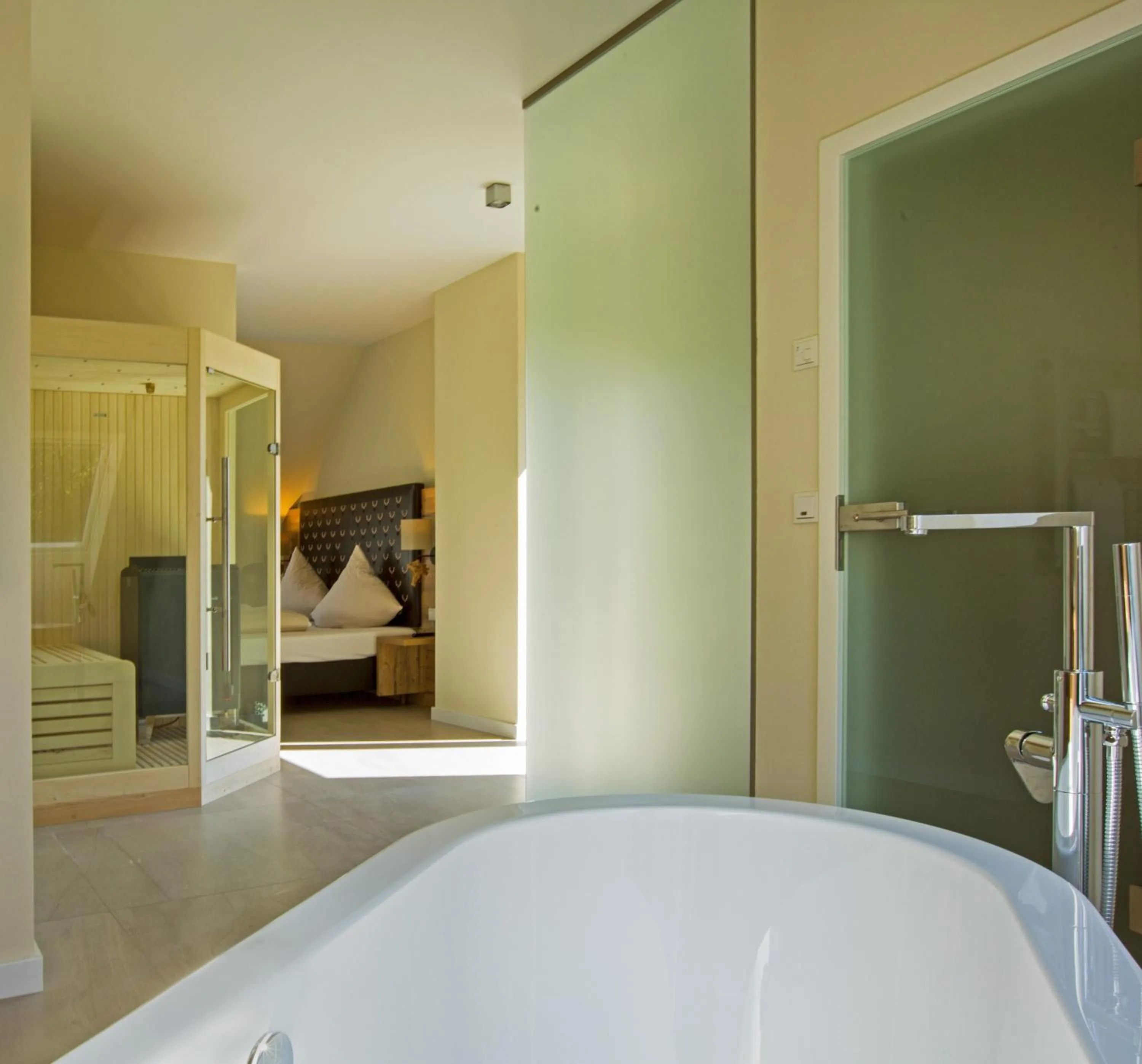 Photo of the whole room, Bed in Landhotel Weihermühle