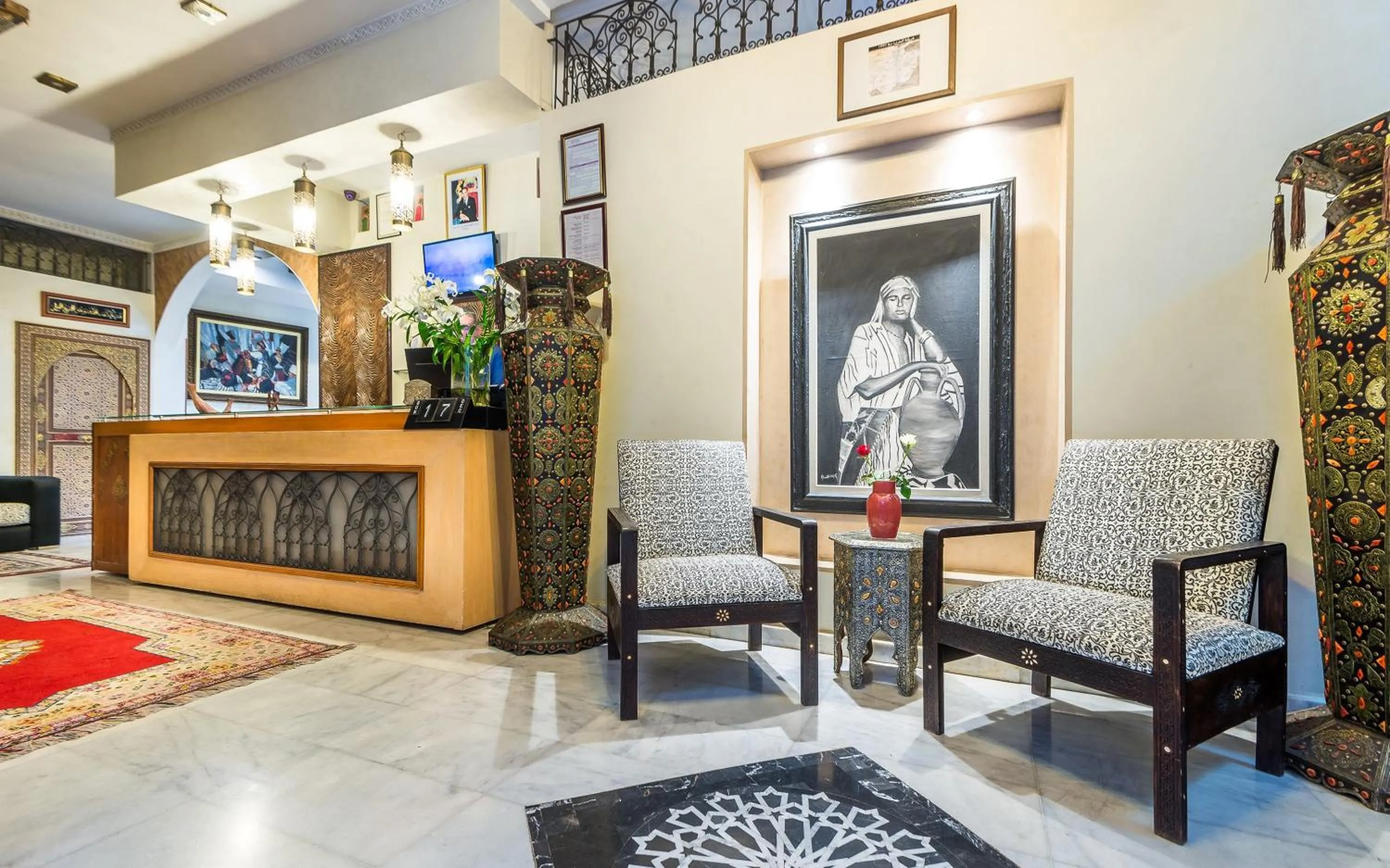 Lobby or reception in Hotel & Ryad Art Place Marrakech