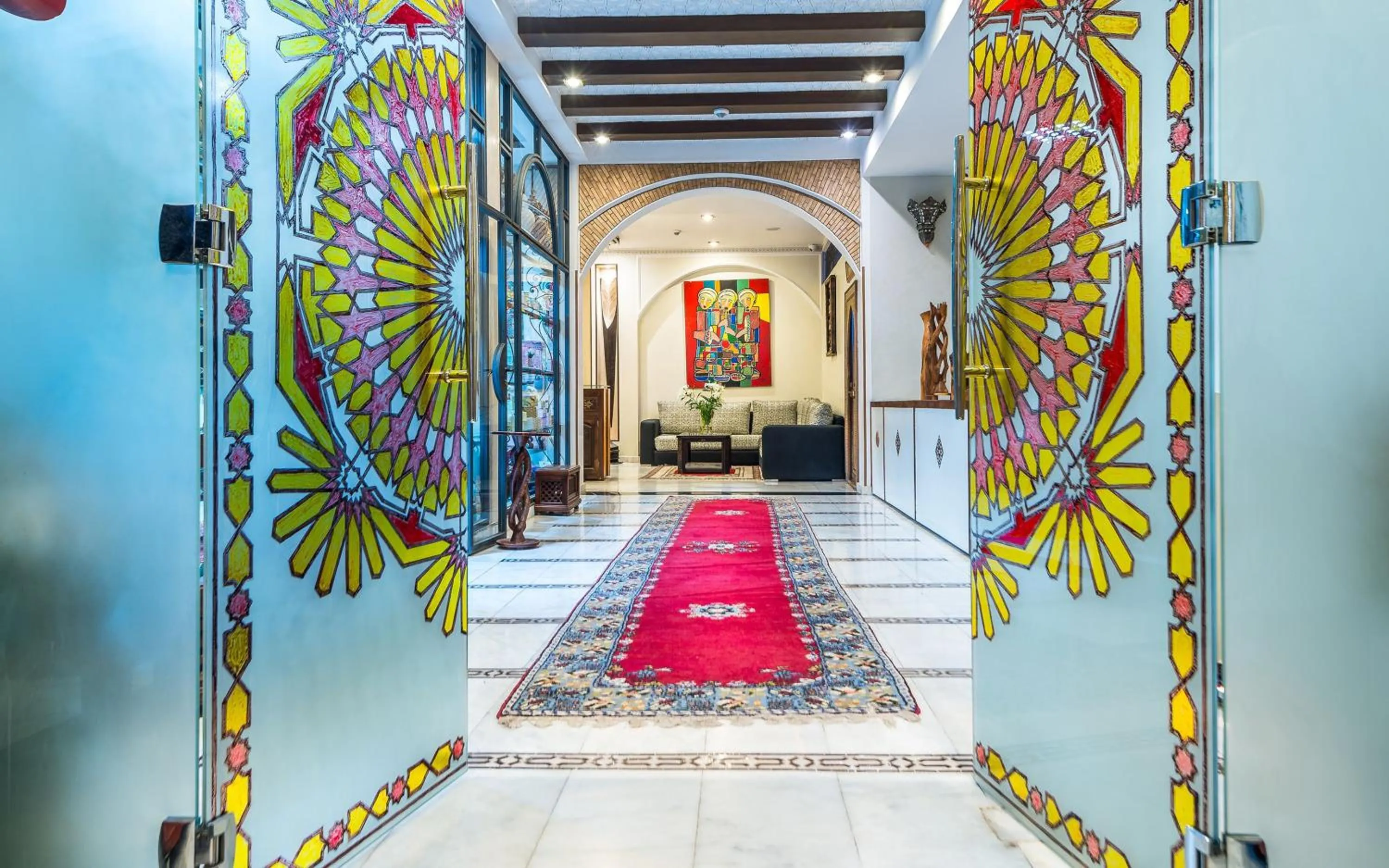 Lobby or reception in Hotel & Ryad Art Place Marrakech