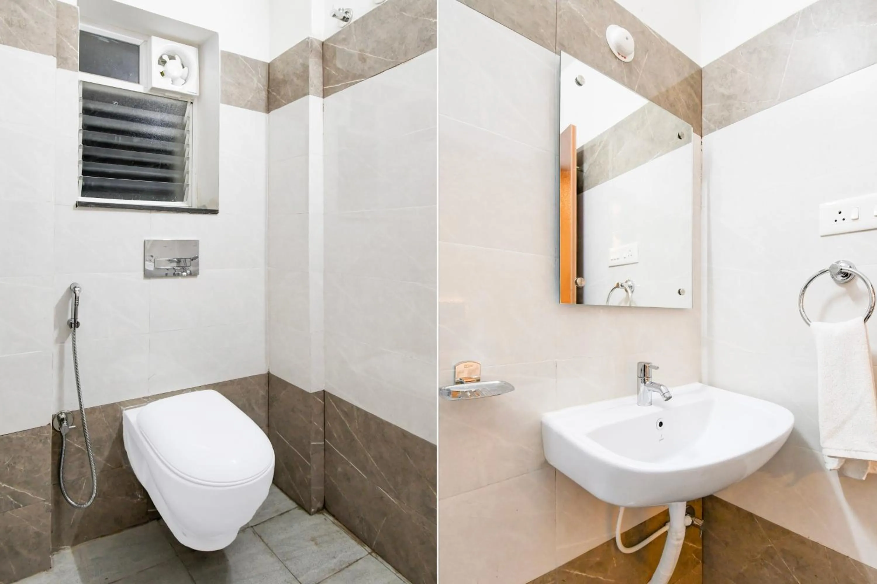 Bathroom in Super Hotel O GAJAPATI PREMIUM