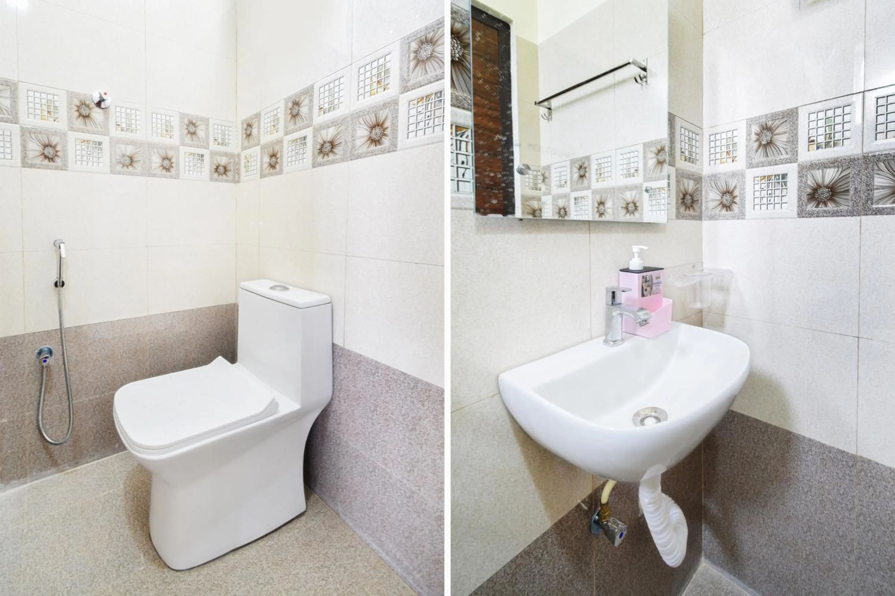 Bathroom in Hotel O Tripura Grand (Near Nexus Mall)