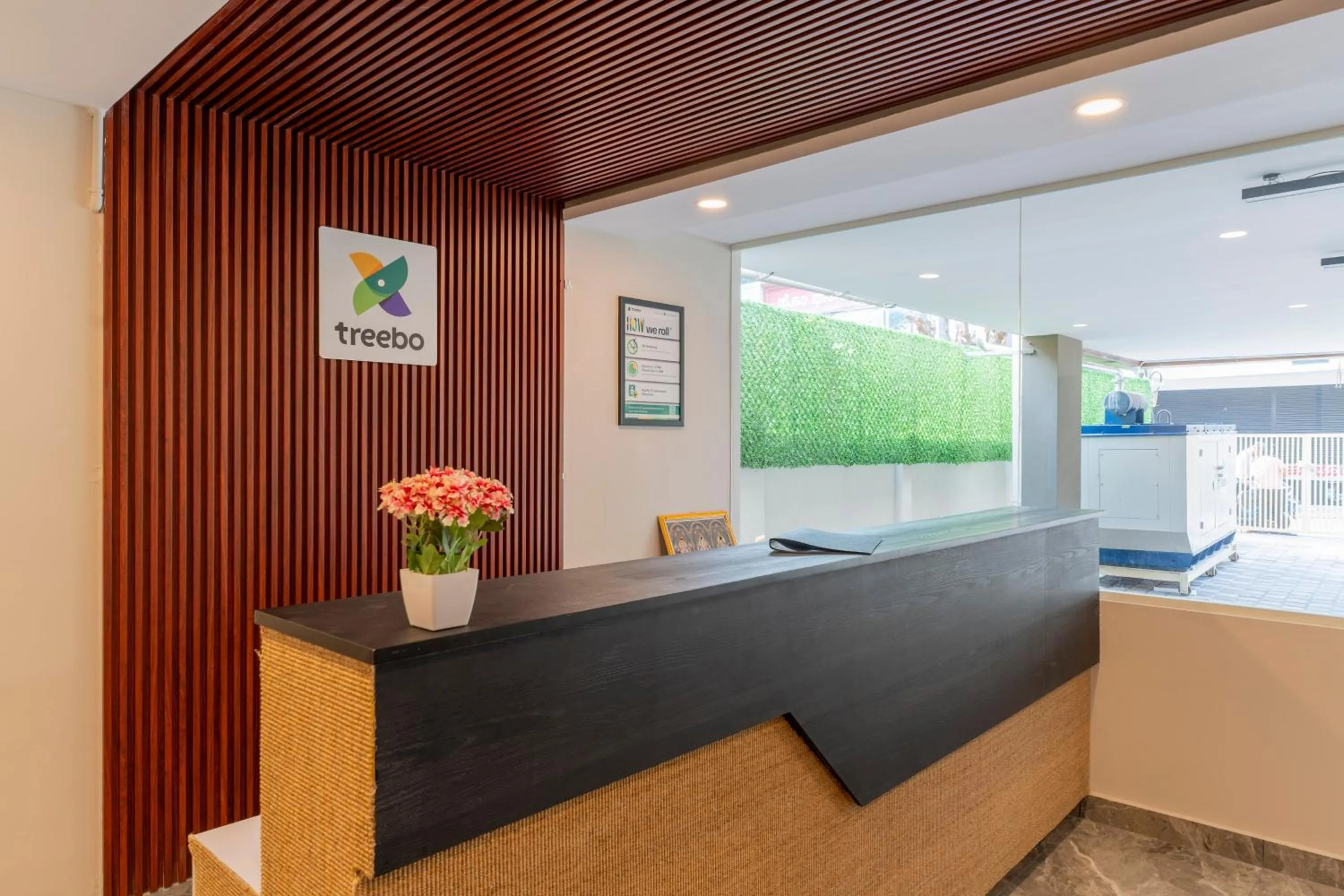 Lobby or reception in Treebo Sanmaya Retreat, 15 Mins From Mysore Palace