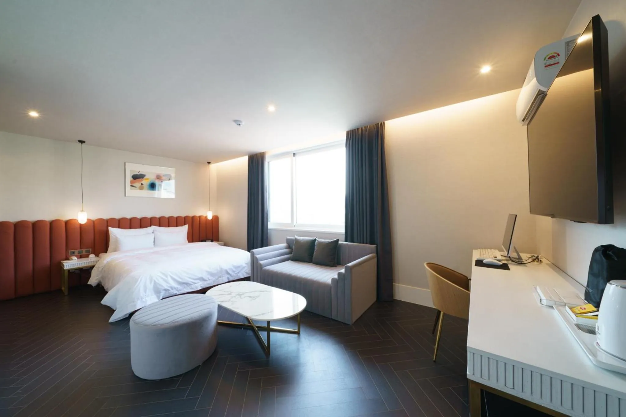 Bedroom, Bed in Busan H Avenue Jeonggwan Branch