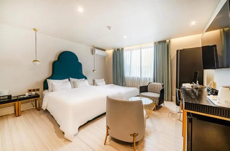 Bedroom, Bed in Busan H Avenue Jeonggwan Branch