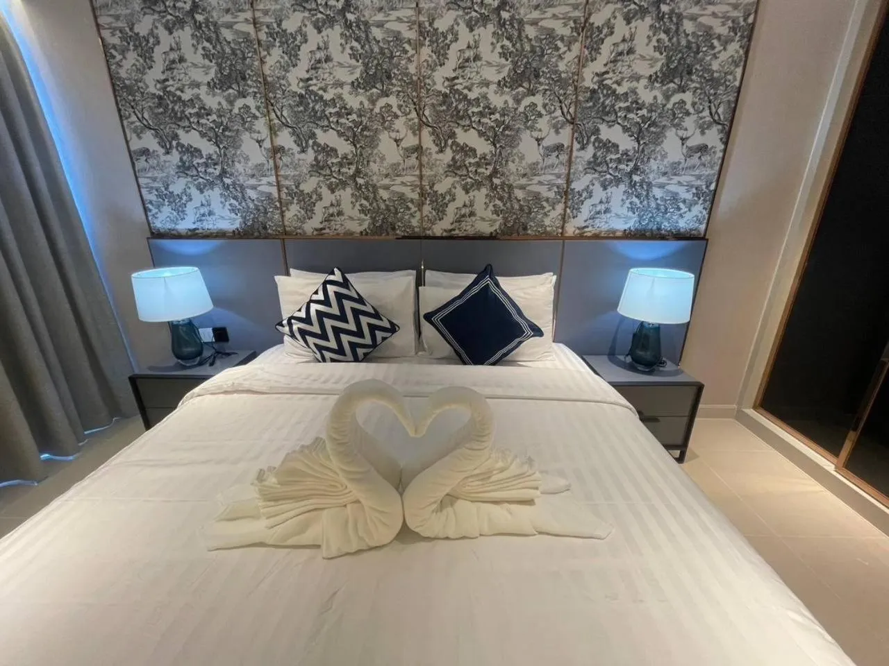 Bed in P Residence Phnom Penh