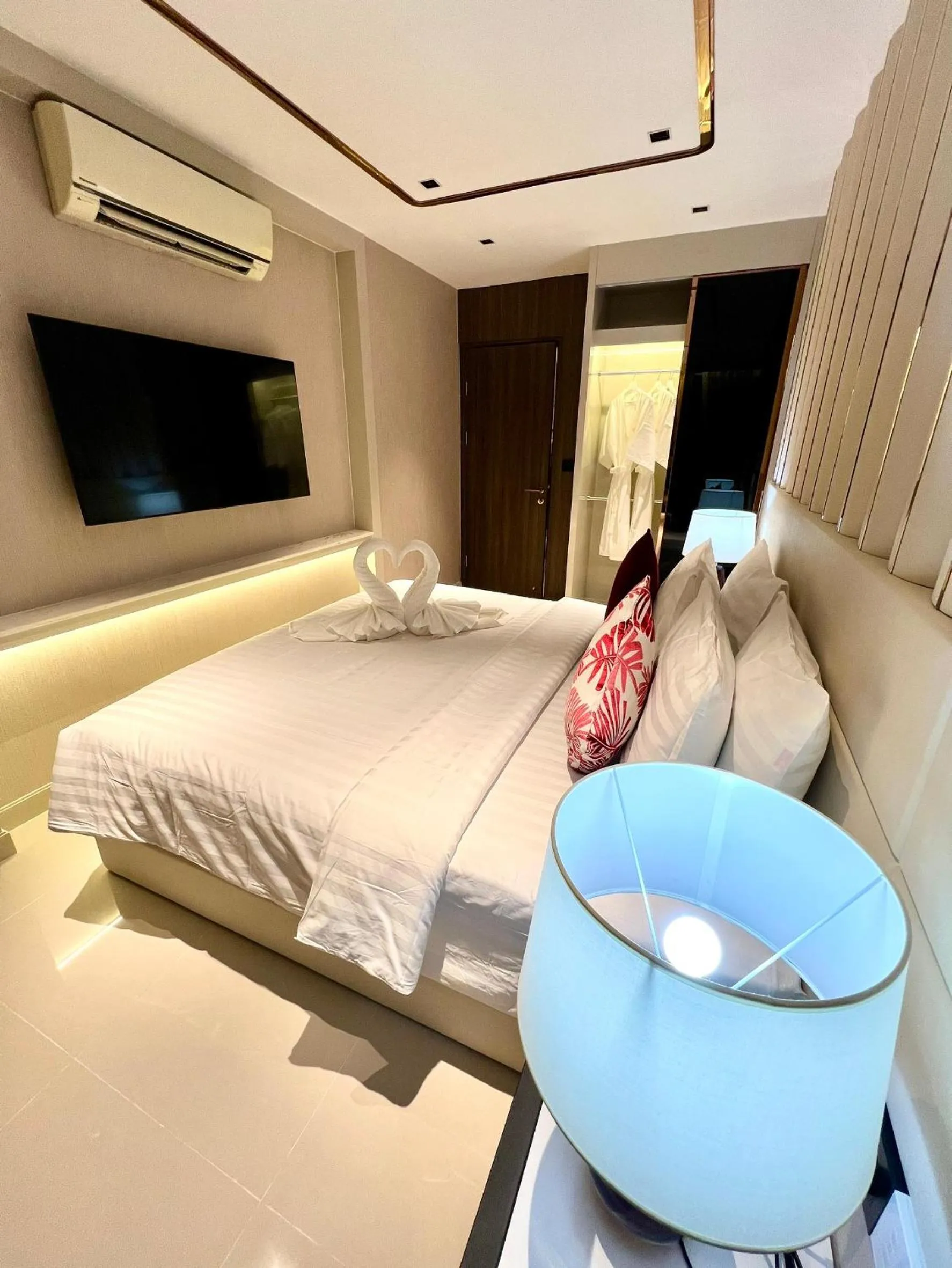 Bed in P Residence Phnom Penh