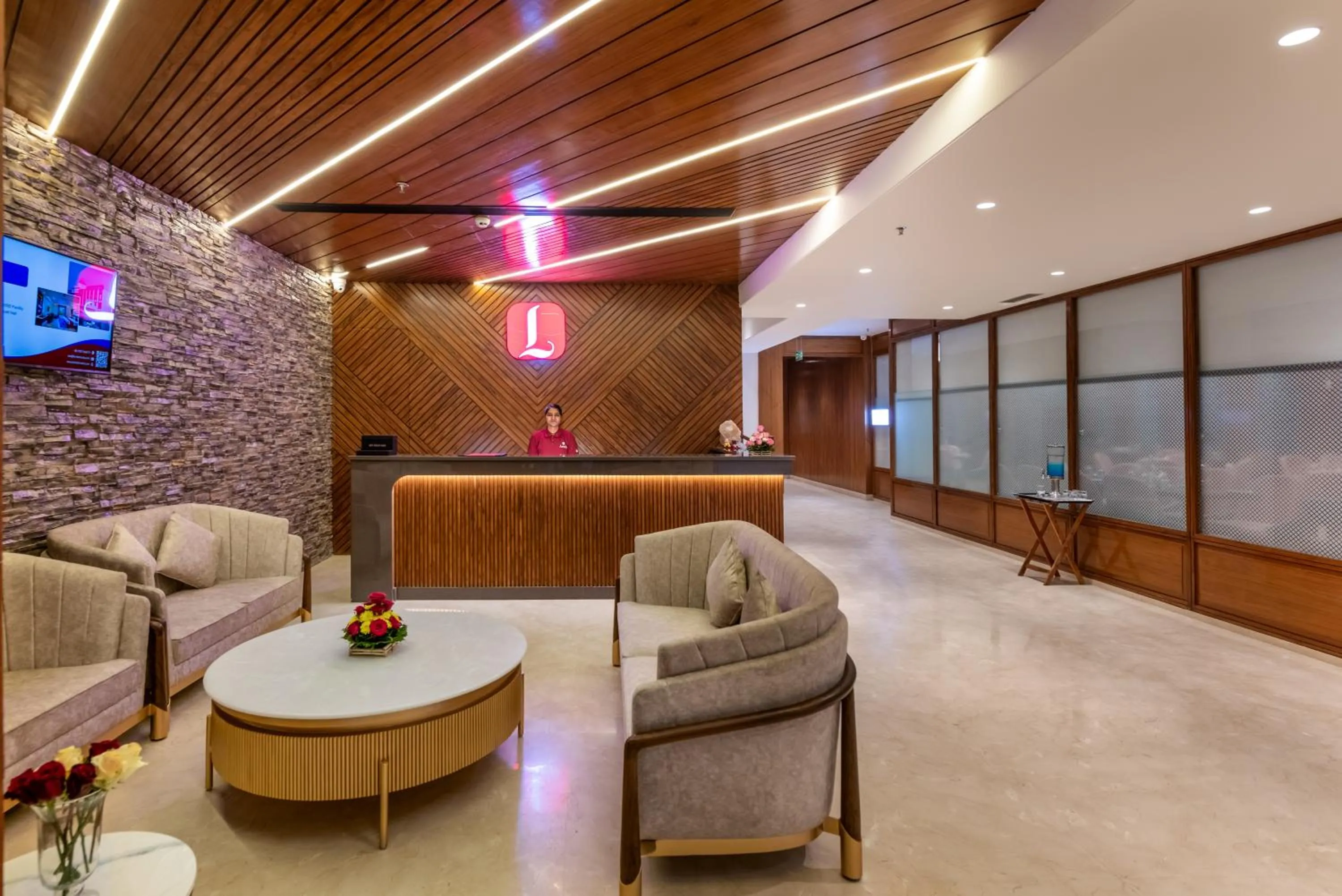 Seating area in Lords Eco Inn Dera Bassi