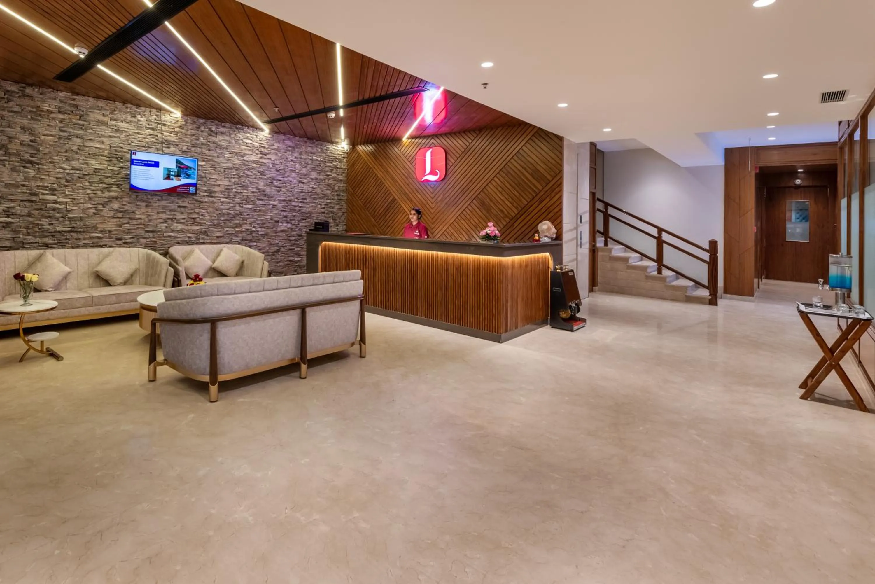 Lobby or reception in Lords Eco Inn Dera Bassi