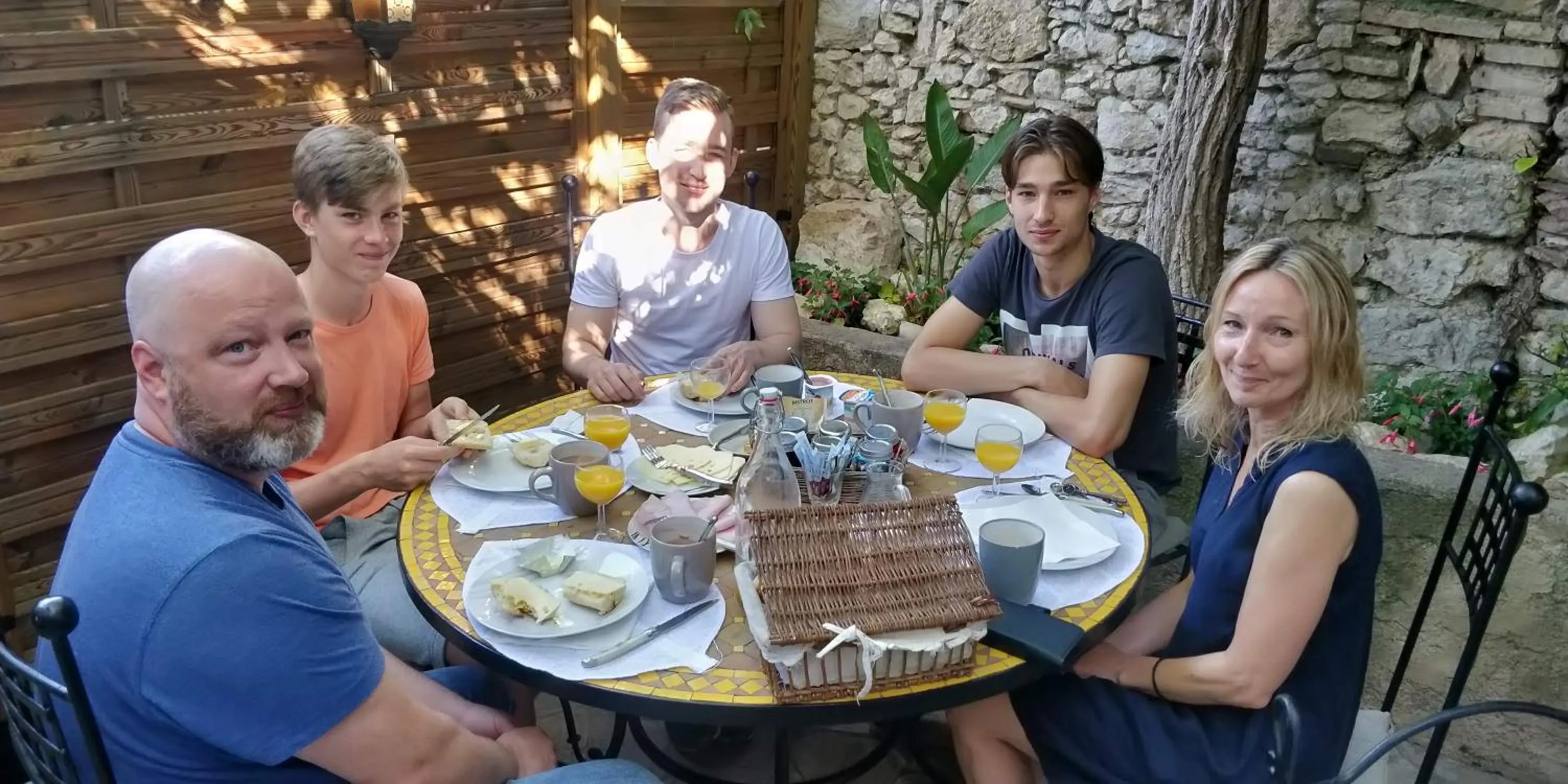 Patio in Maison Carles BnB
