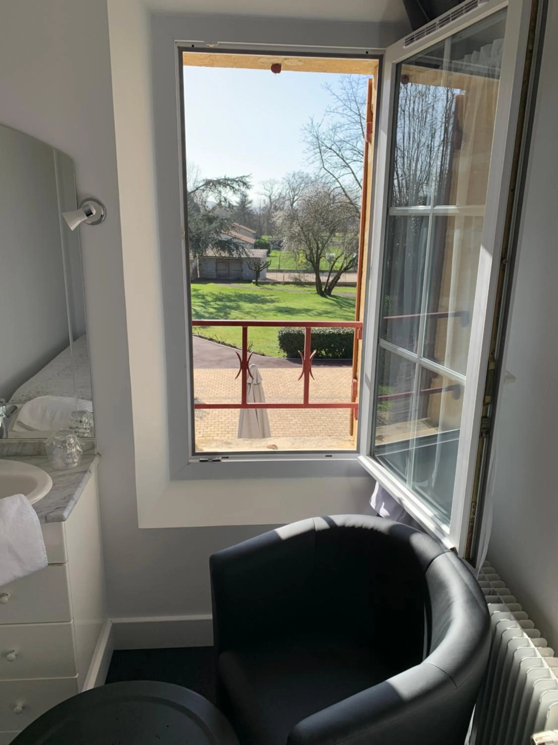 Garden view in Le Melchior