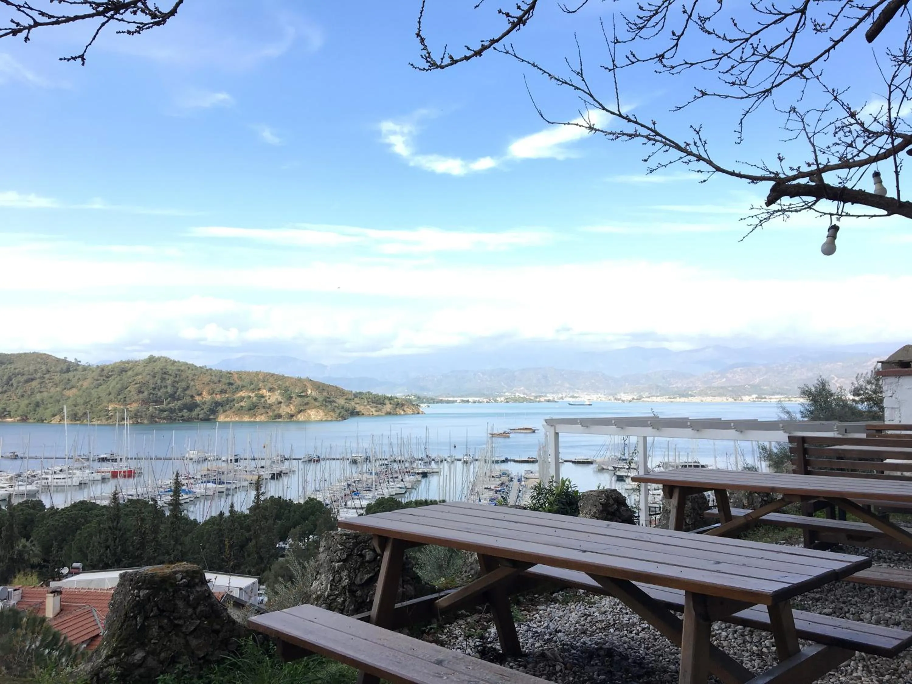 Patio in El Camino Hostel & Pub