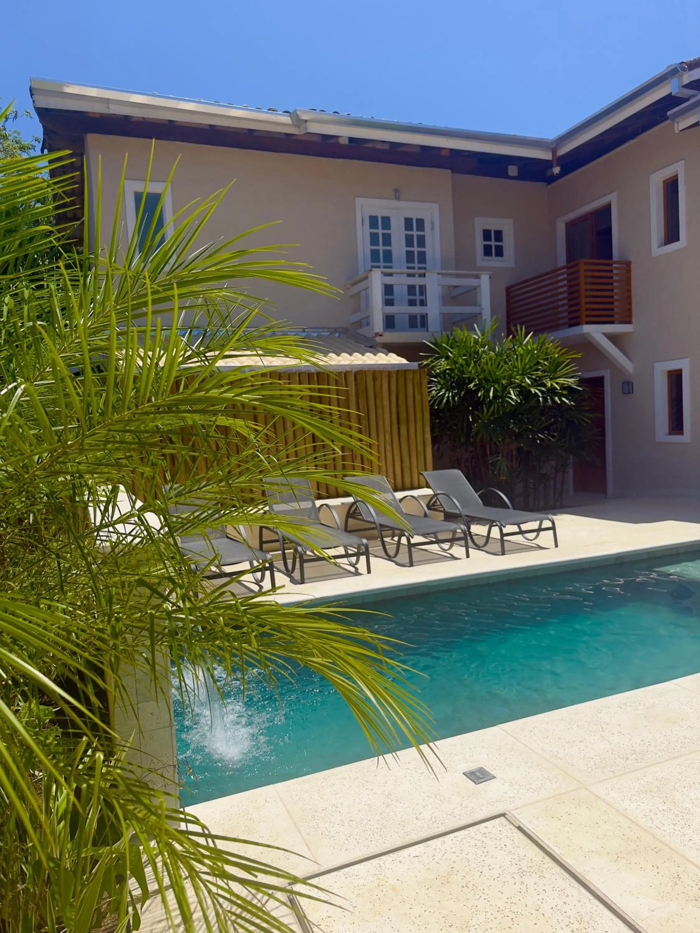 Pool view in Pousada Pantai Maresias