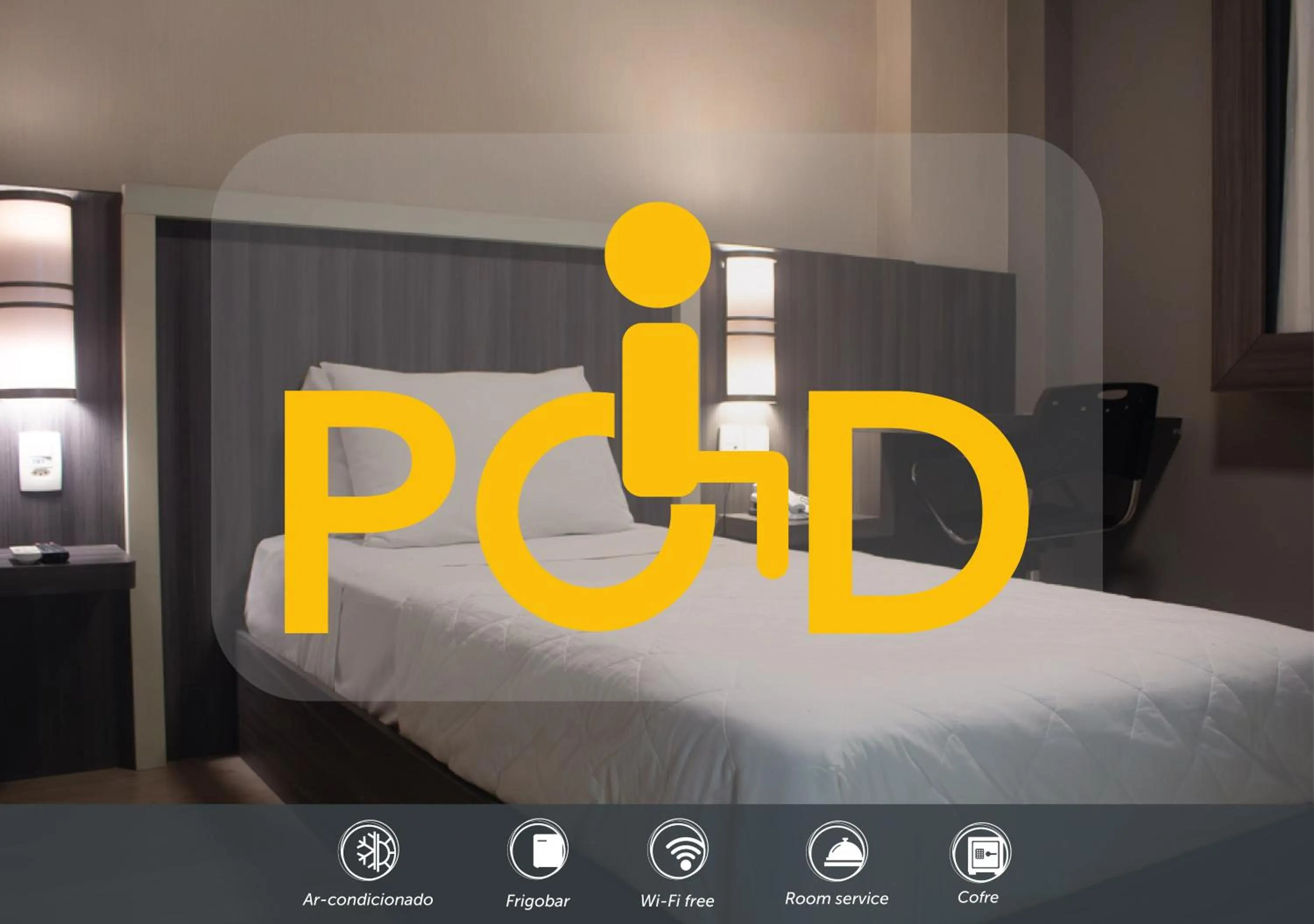 acessibility, Bed in Master Express Dom Pedro II - próximo ao Consulado Americano e Aeroporto