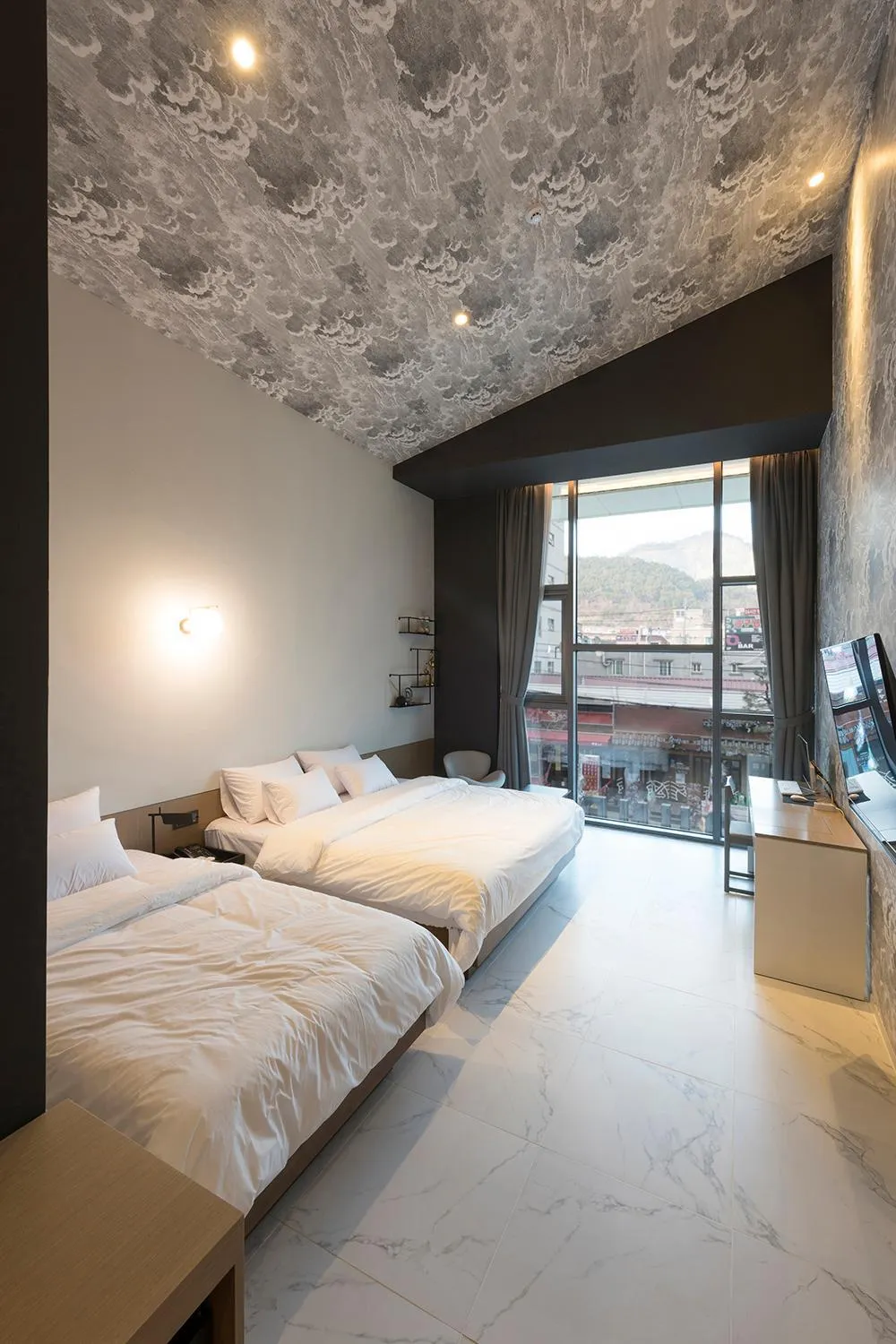 Bed in Hound Hotel Changwon Jinhae