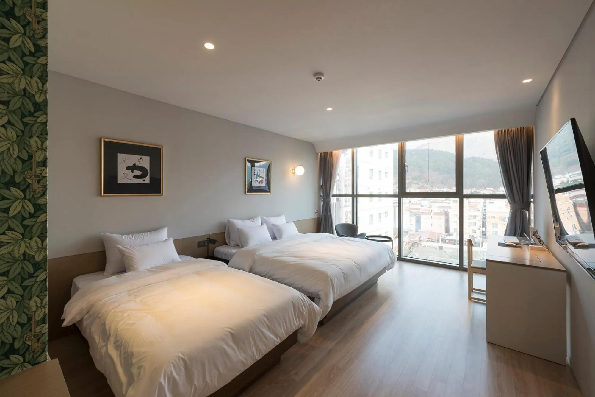 Bed in Hound Hotel Changwon Jinhae