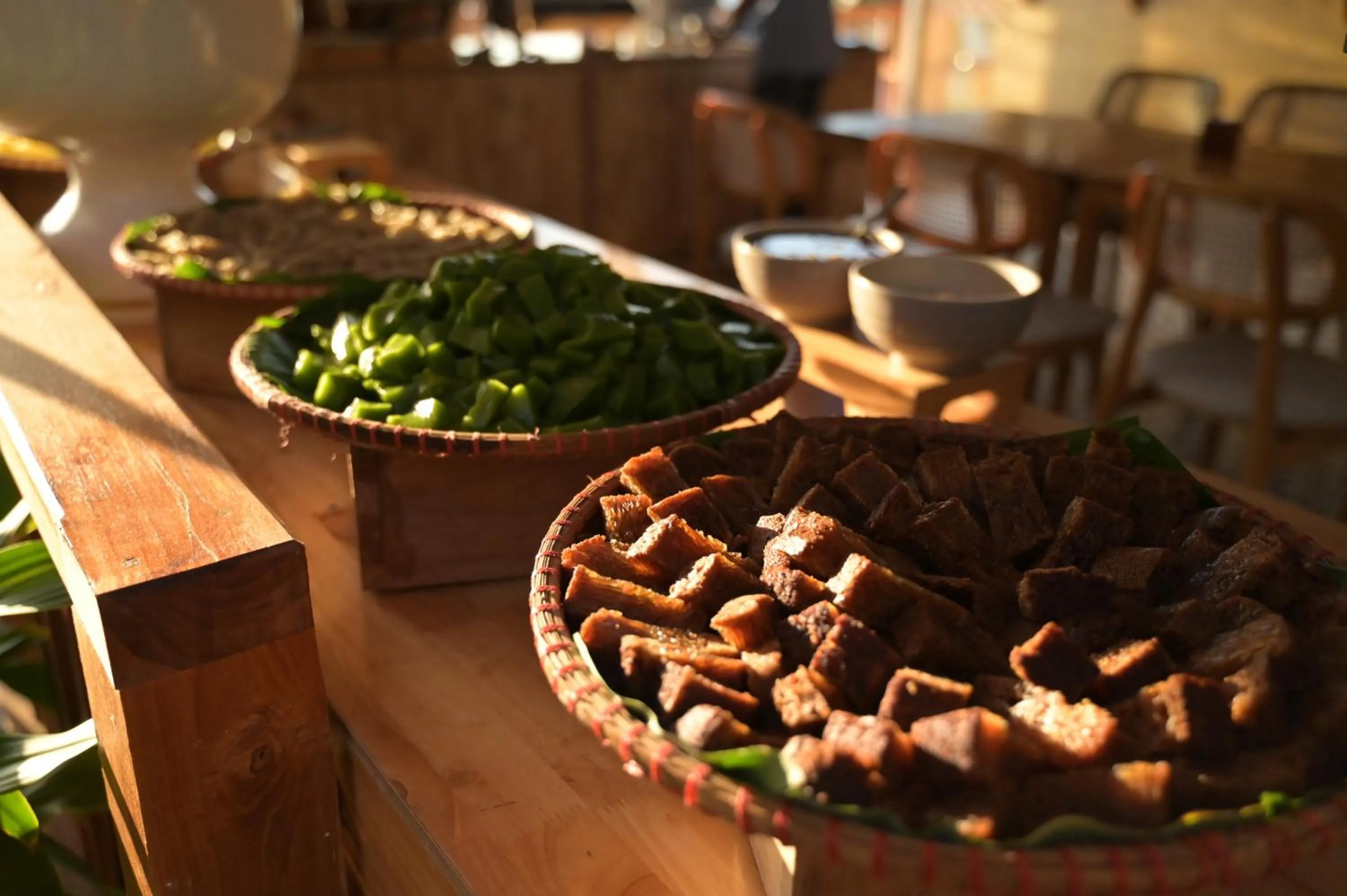Buffet breakfast in Fly Up Resort