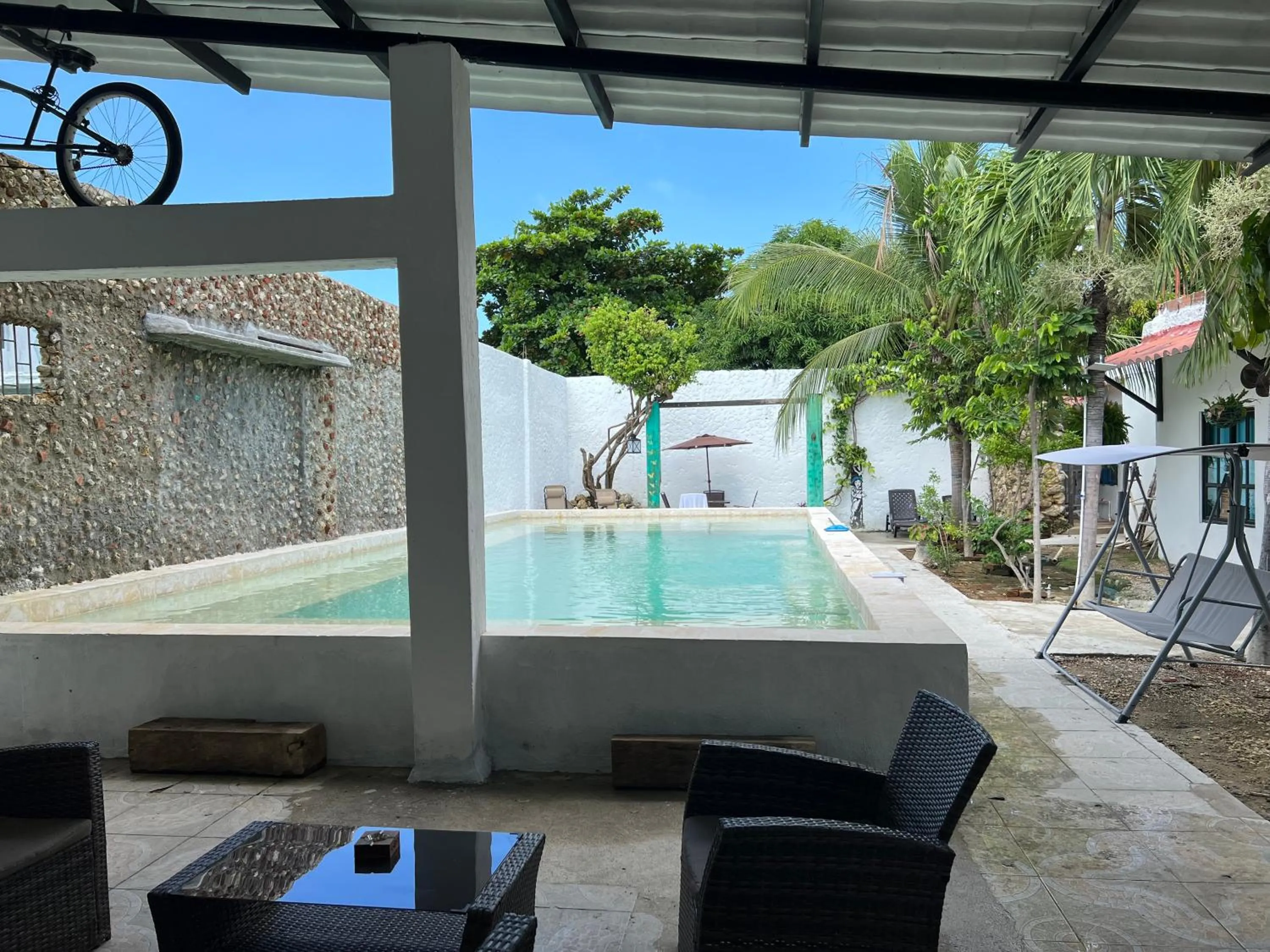 Pool view in Casa Torices Real 12