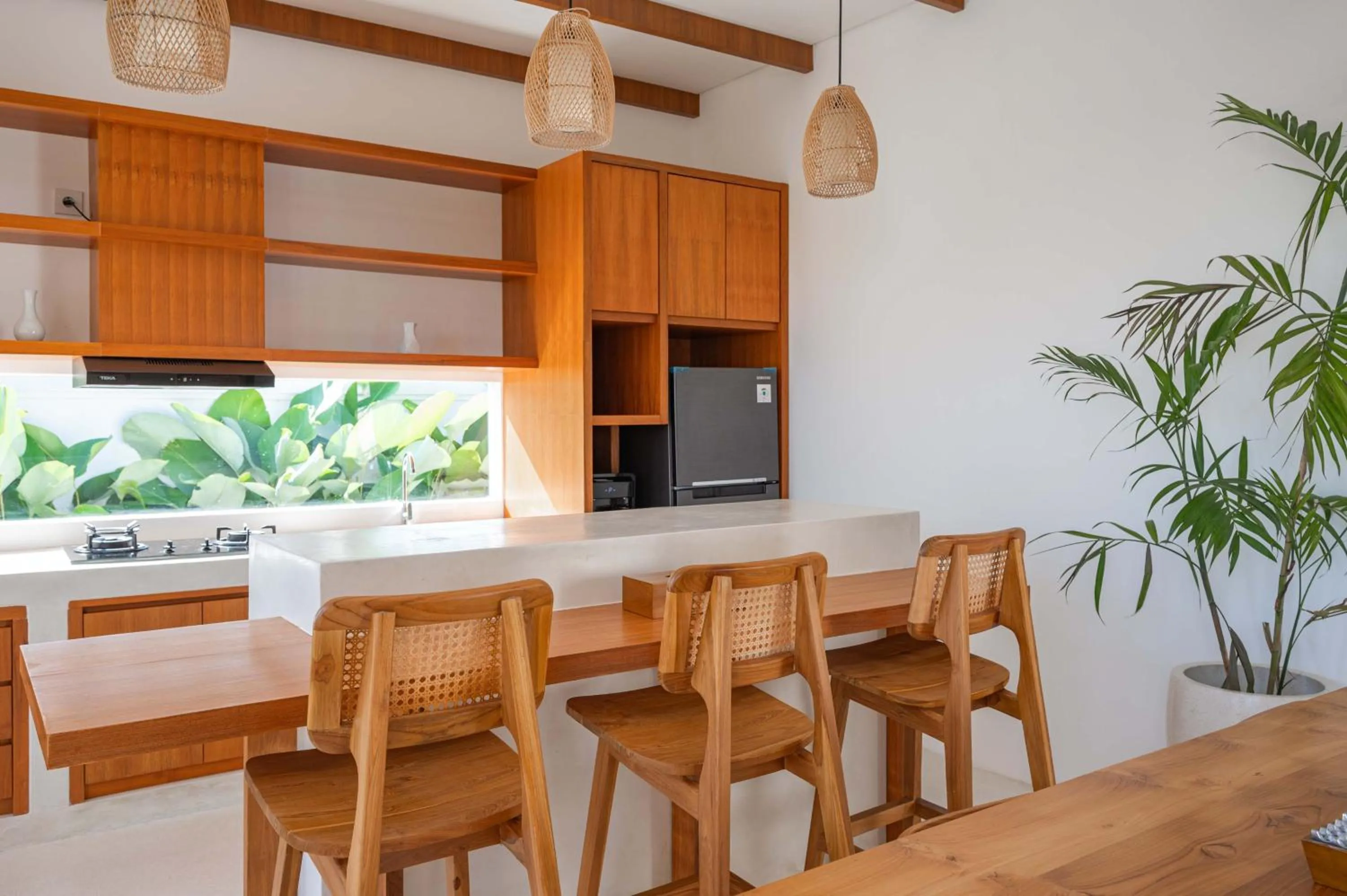 kitchen in The Adya Hidden Villa Ubud