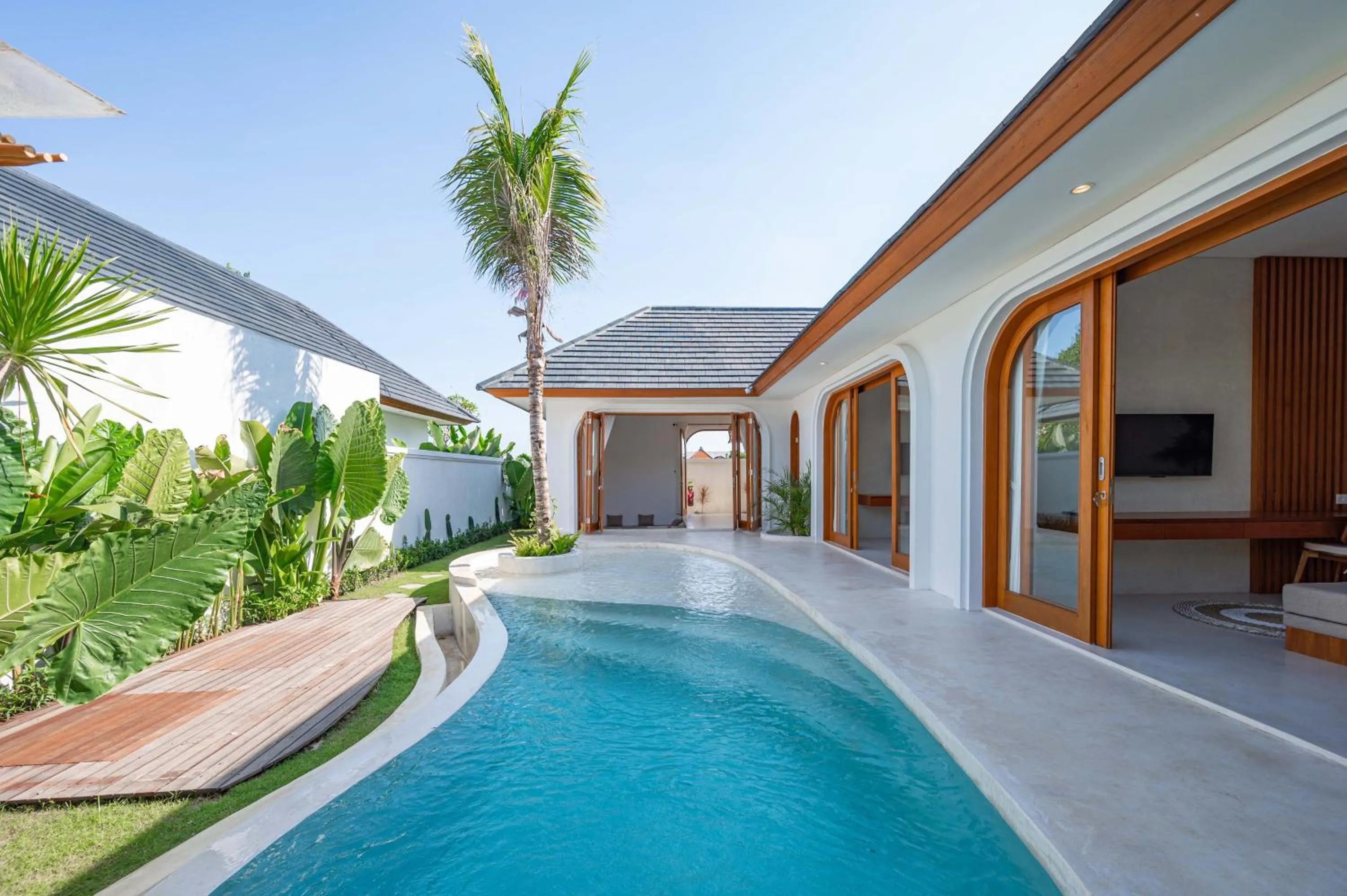 Pool view in The Adya Hidden Villa Ubud