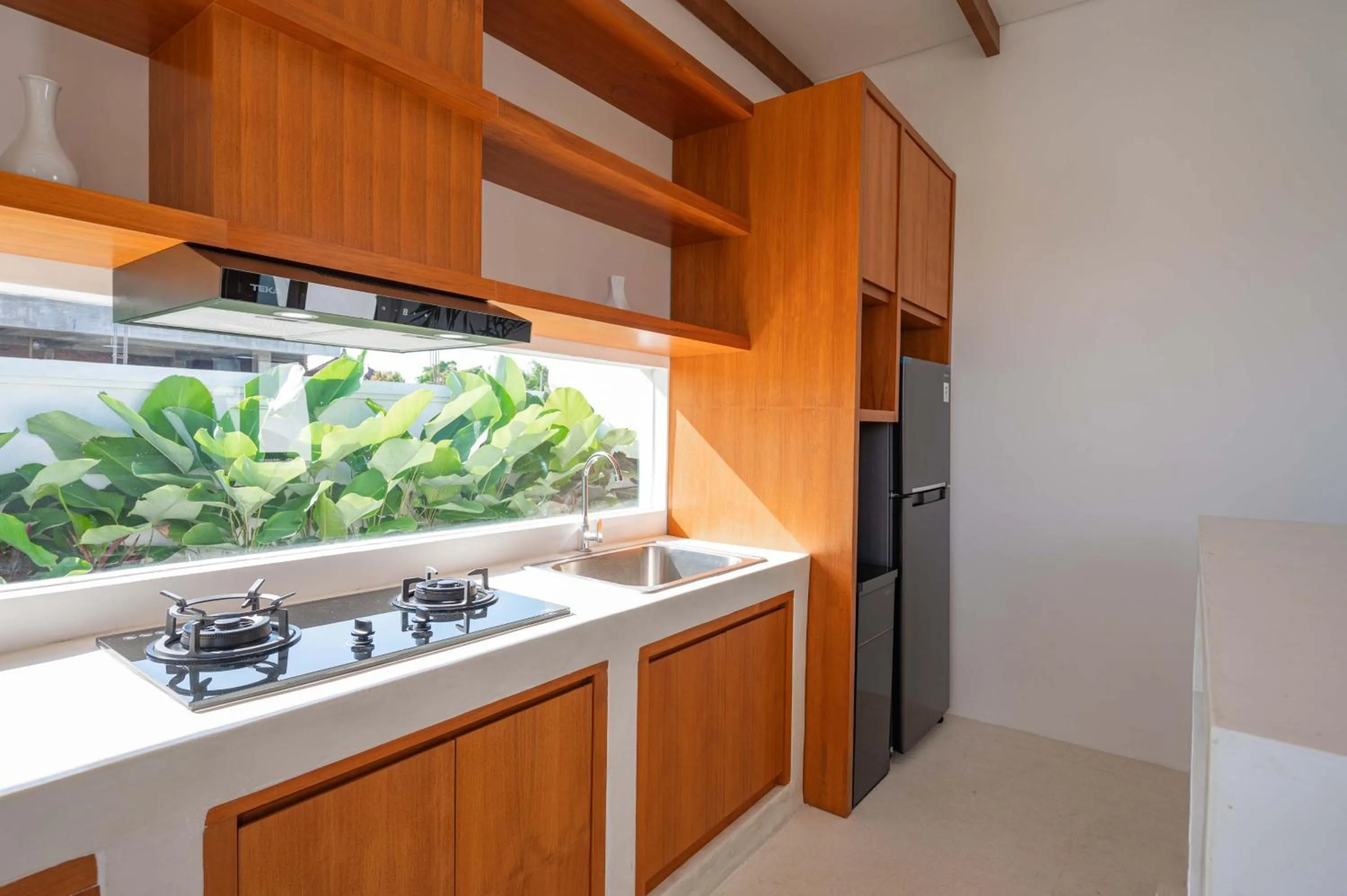 kitchen in The Adya Hidden Villa Ubud