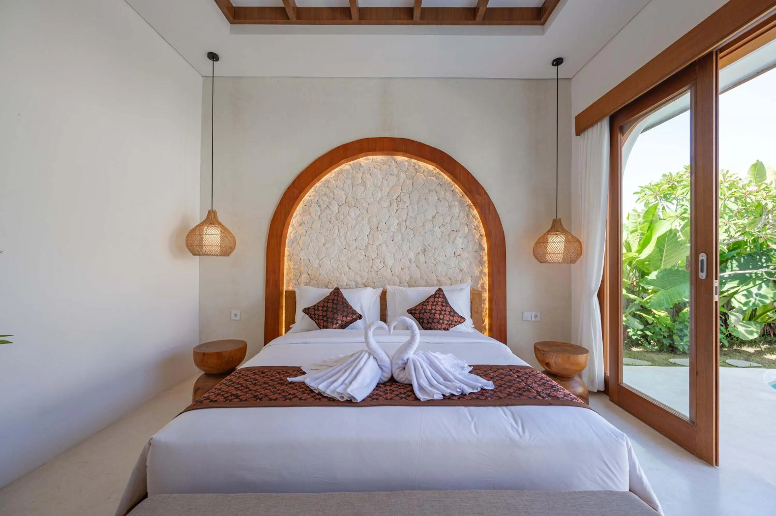 Bed in The Adya Hidden Villa Ubud