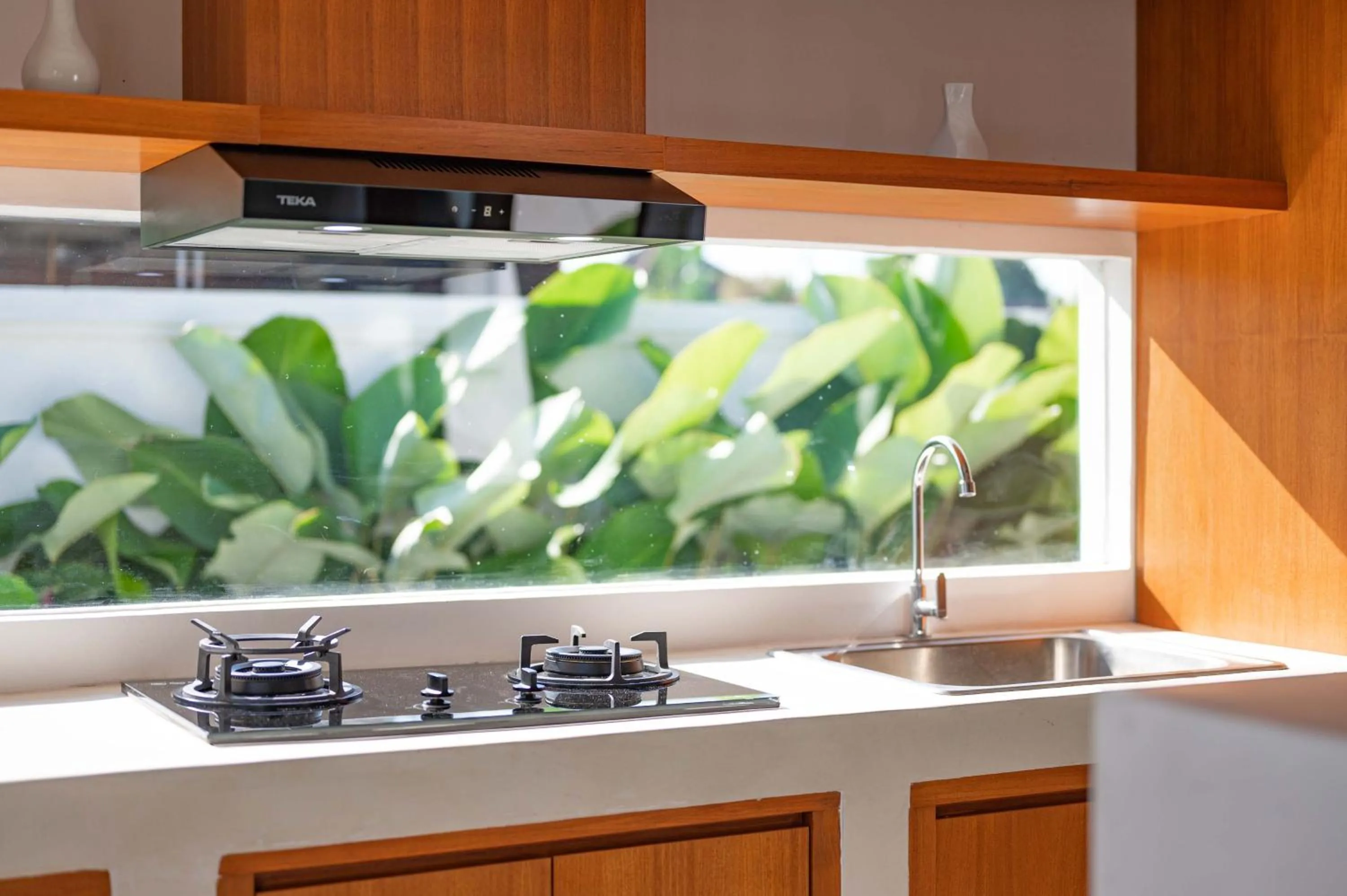 kitchen in The Adya Hidden Villa Ubud