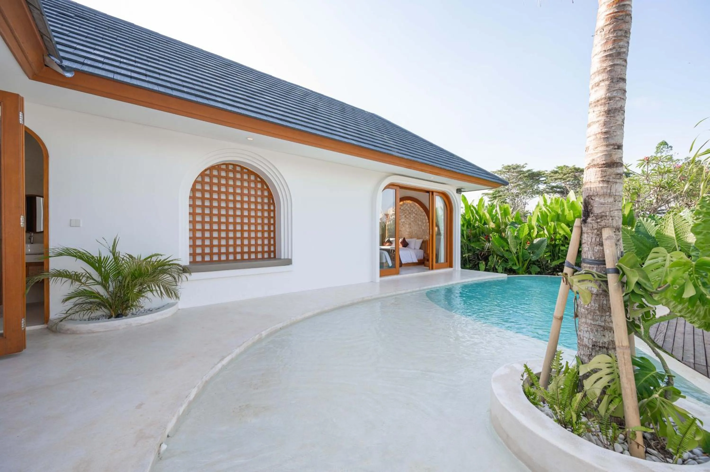 Pool view in The Adya Hidden Villa Ubud