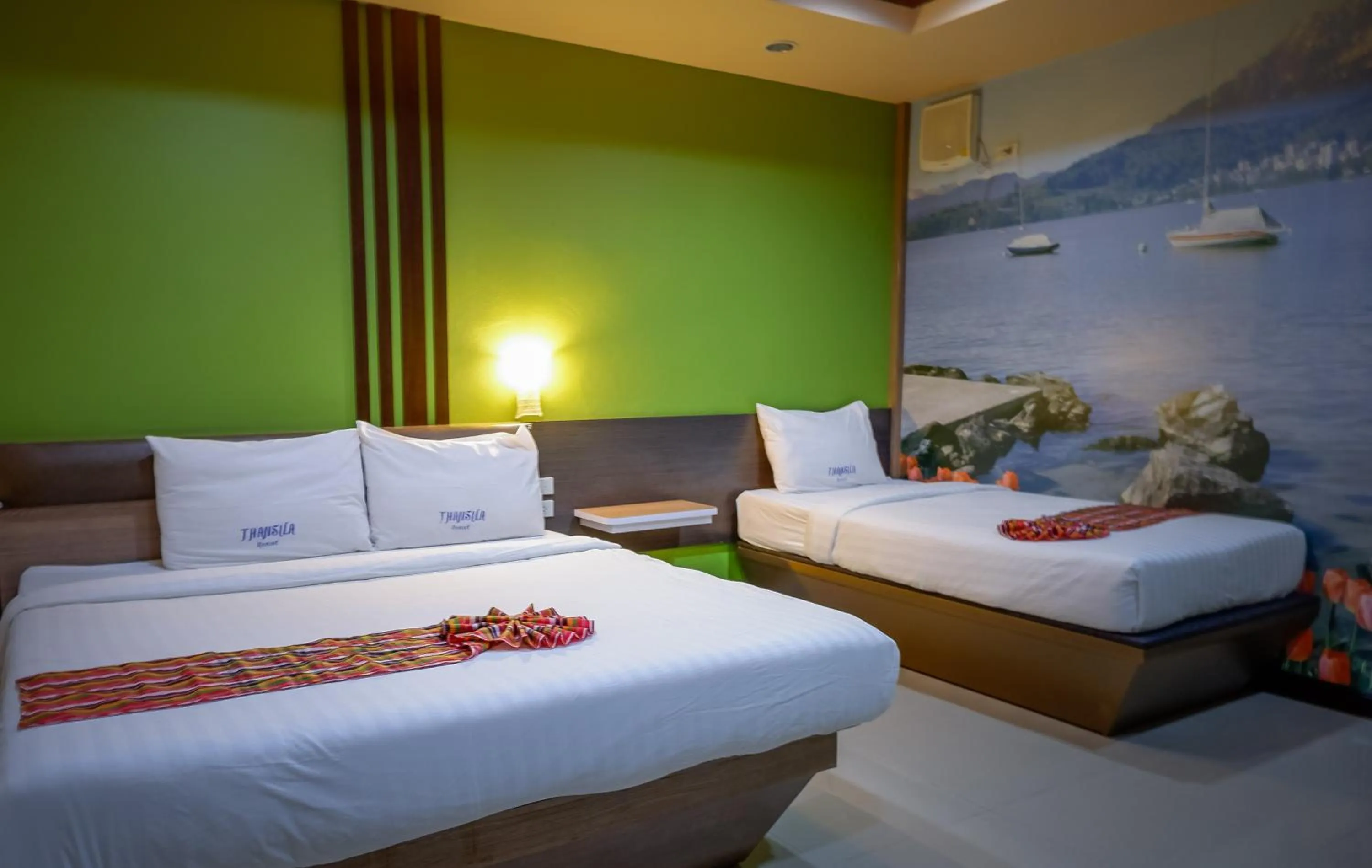 Bed in Thansila Resort&Garden Buriram