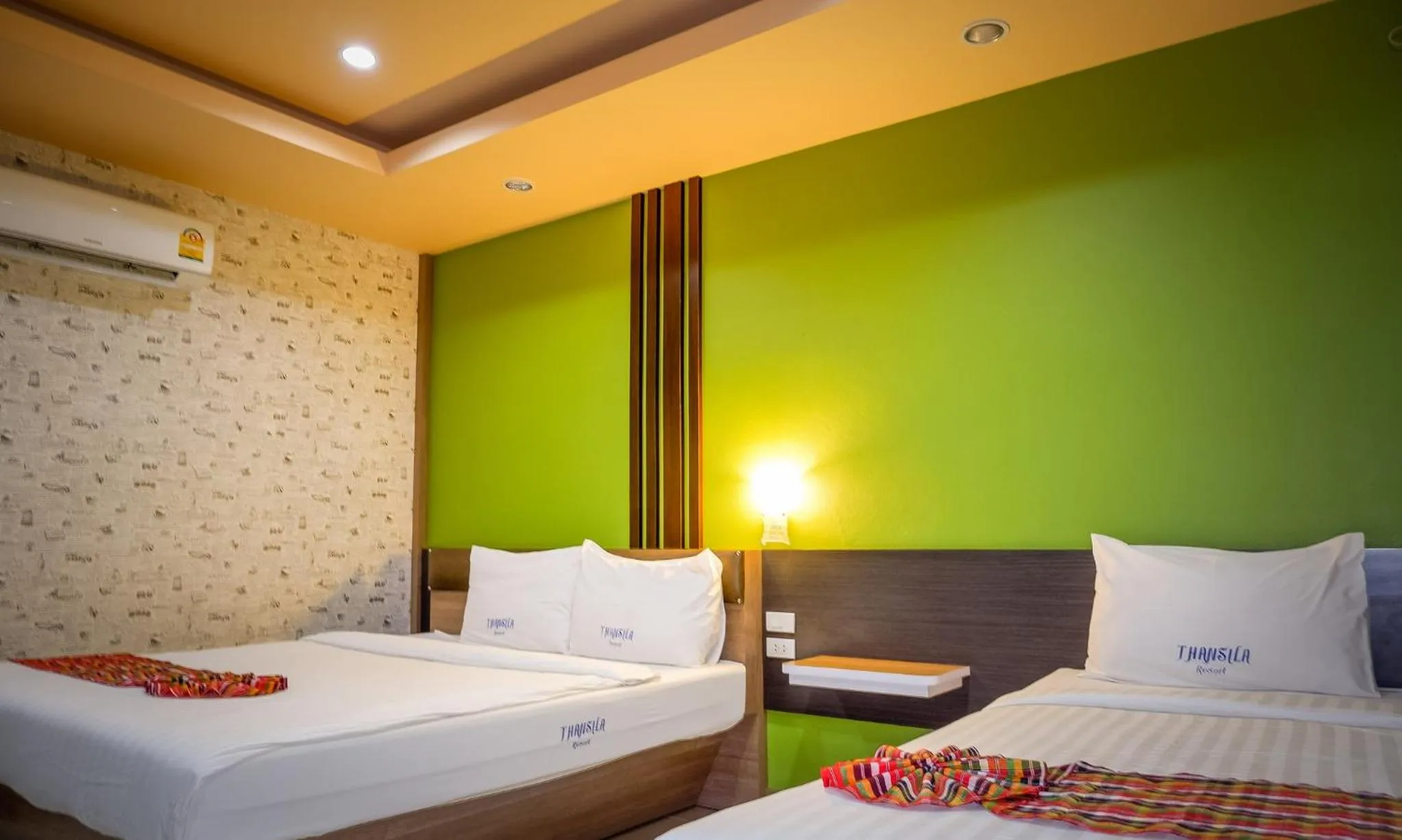 Bed in Thansila Resort&Garden Buriram