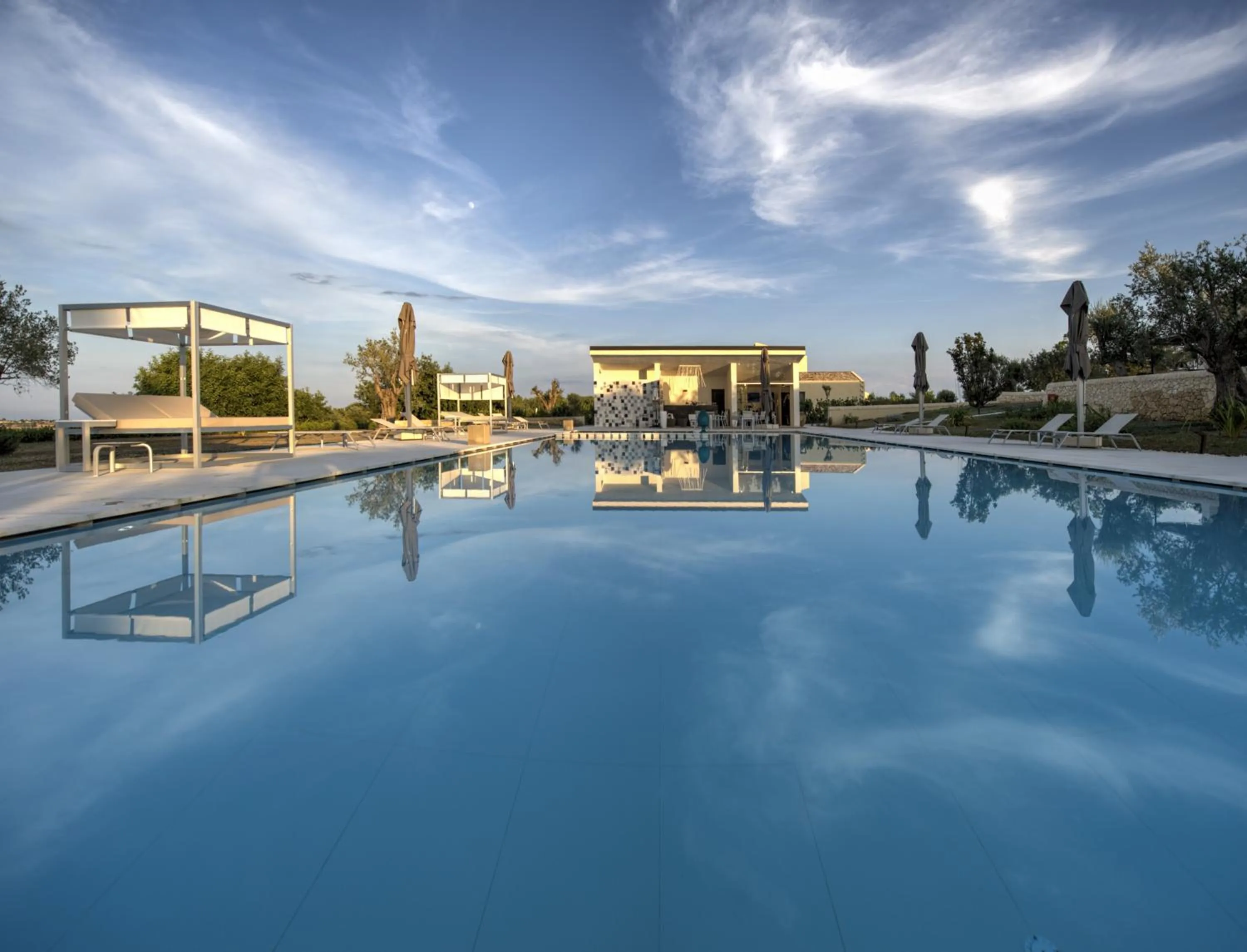 Pool view in Masseria Della Volpe