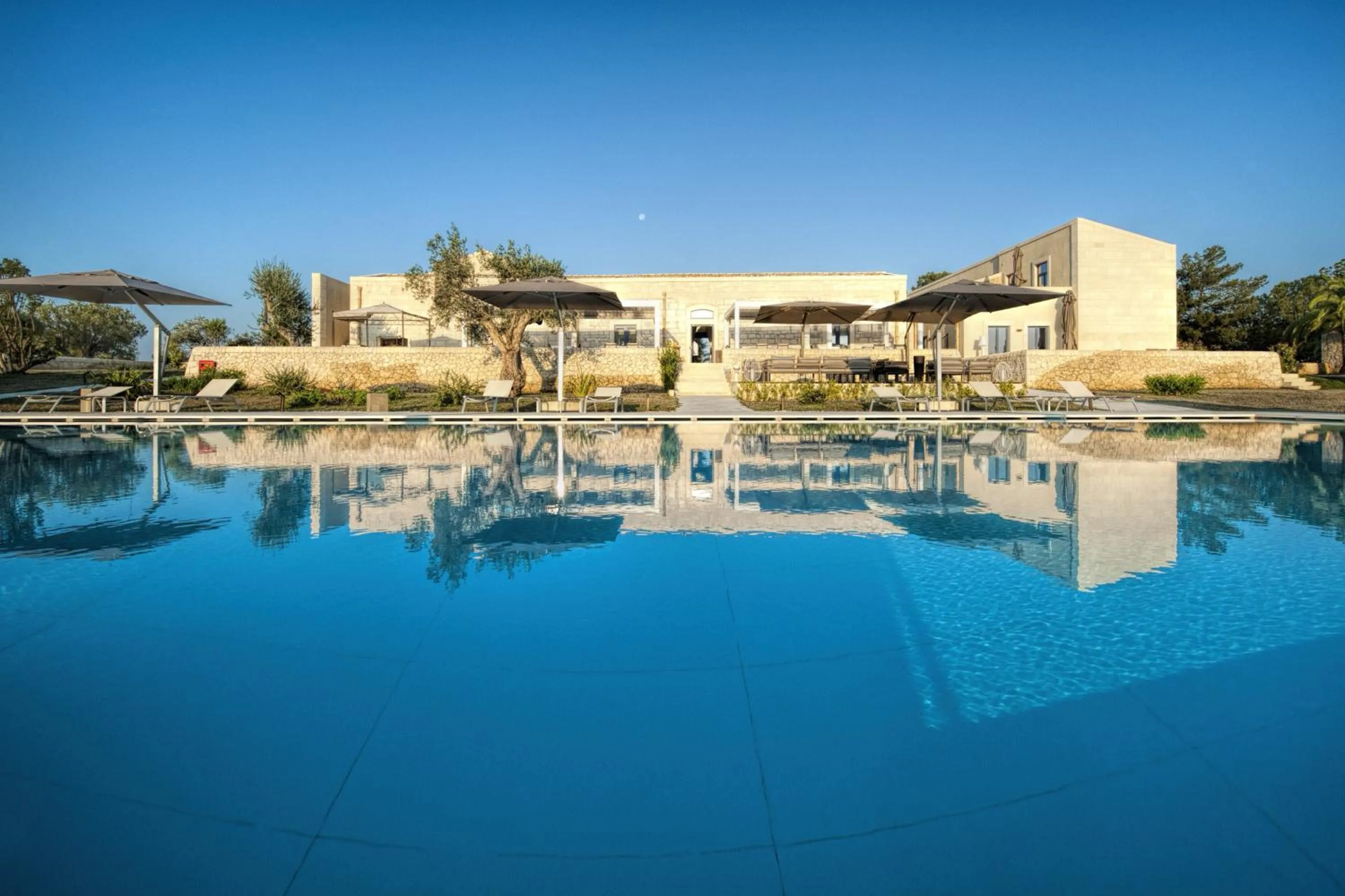Pool view in Masseria Della Volpe