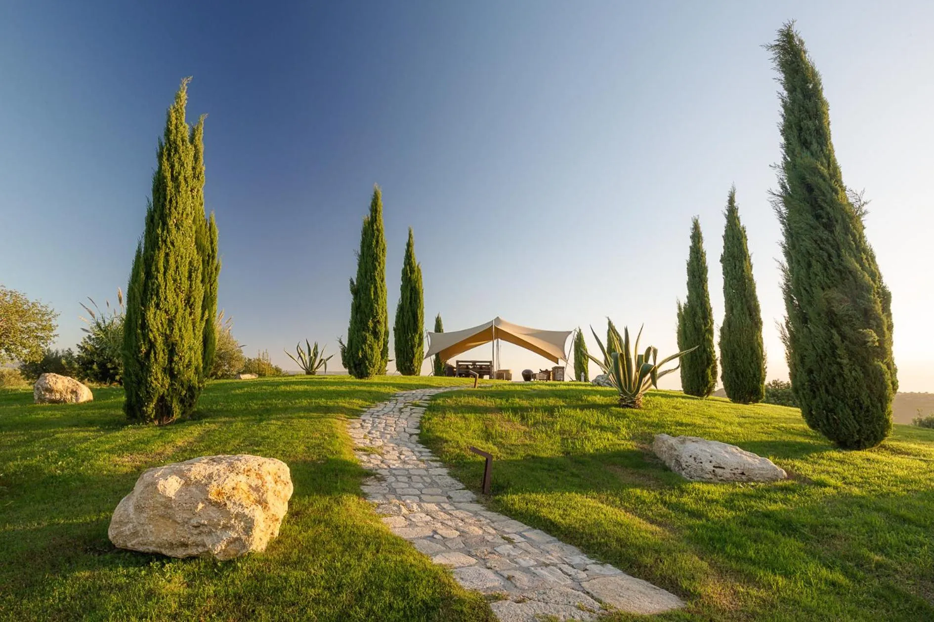 Natural landscape in Masseria Della Volpe