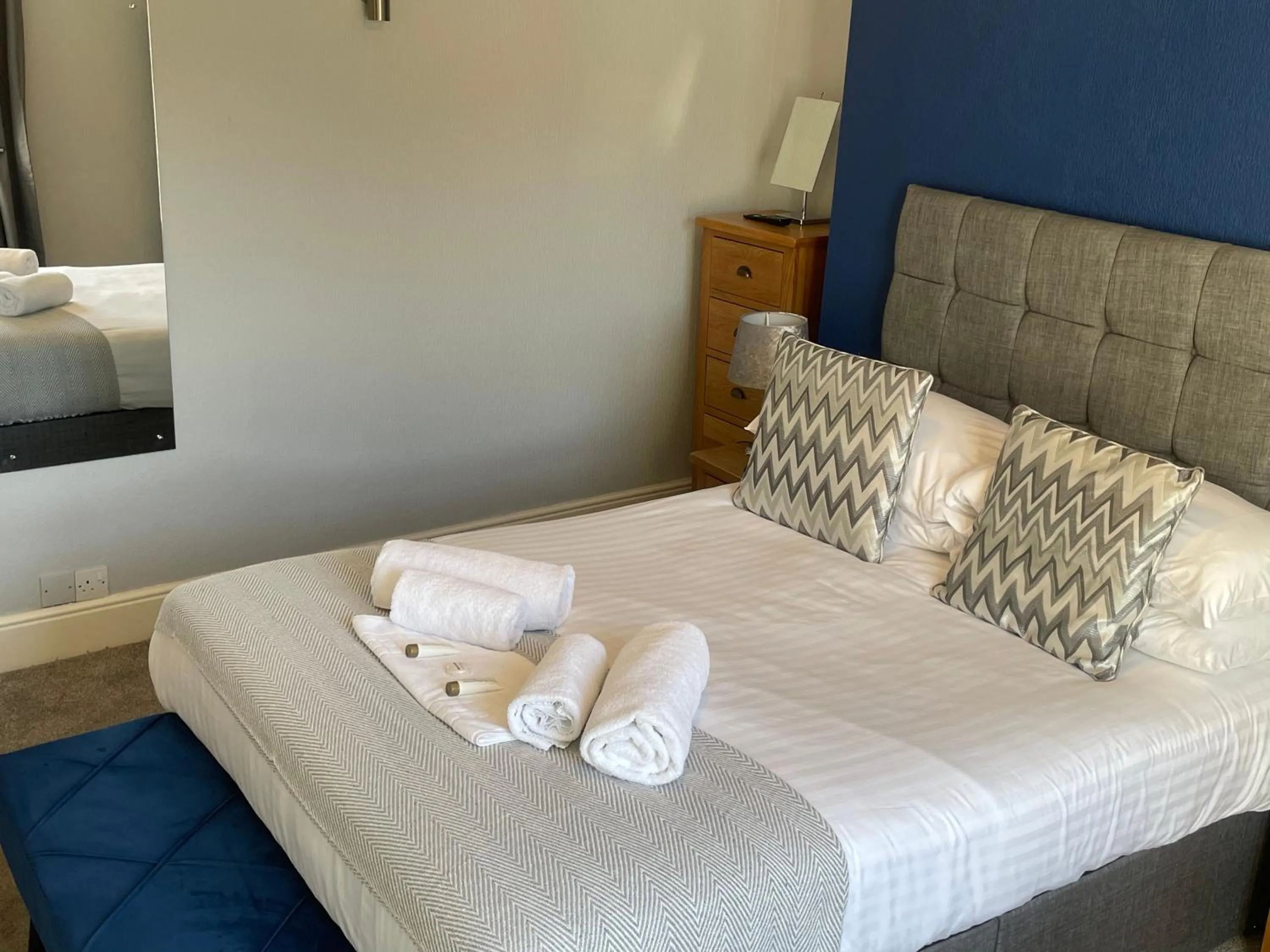 Bed in The Wildings Hotel & Tudno's Restaurant