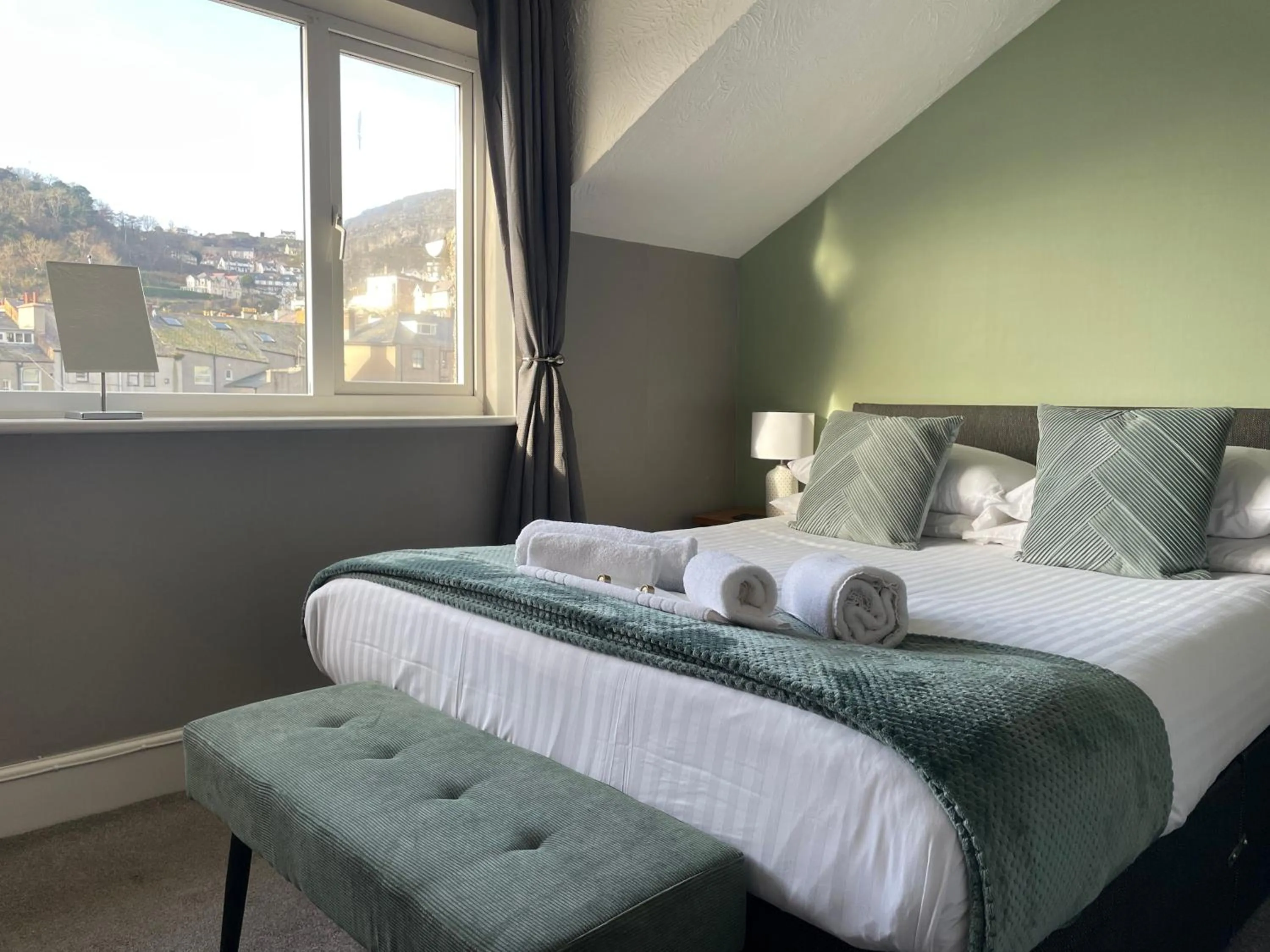 Bed in The Wildings Hotel & Tudno's Restaurant