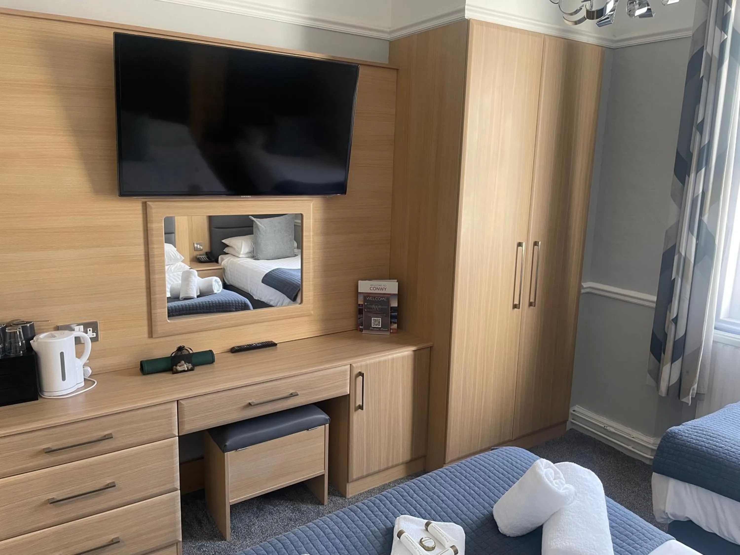 Bed in The Wildings Hotel & Tudno's Restaurant