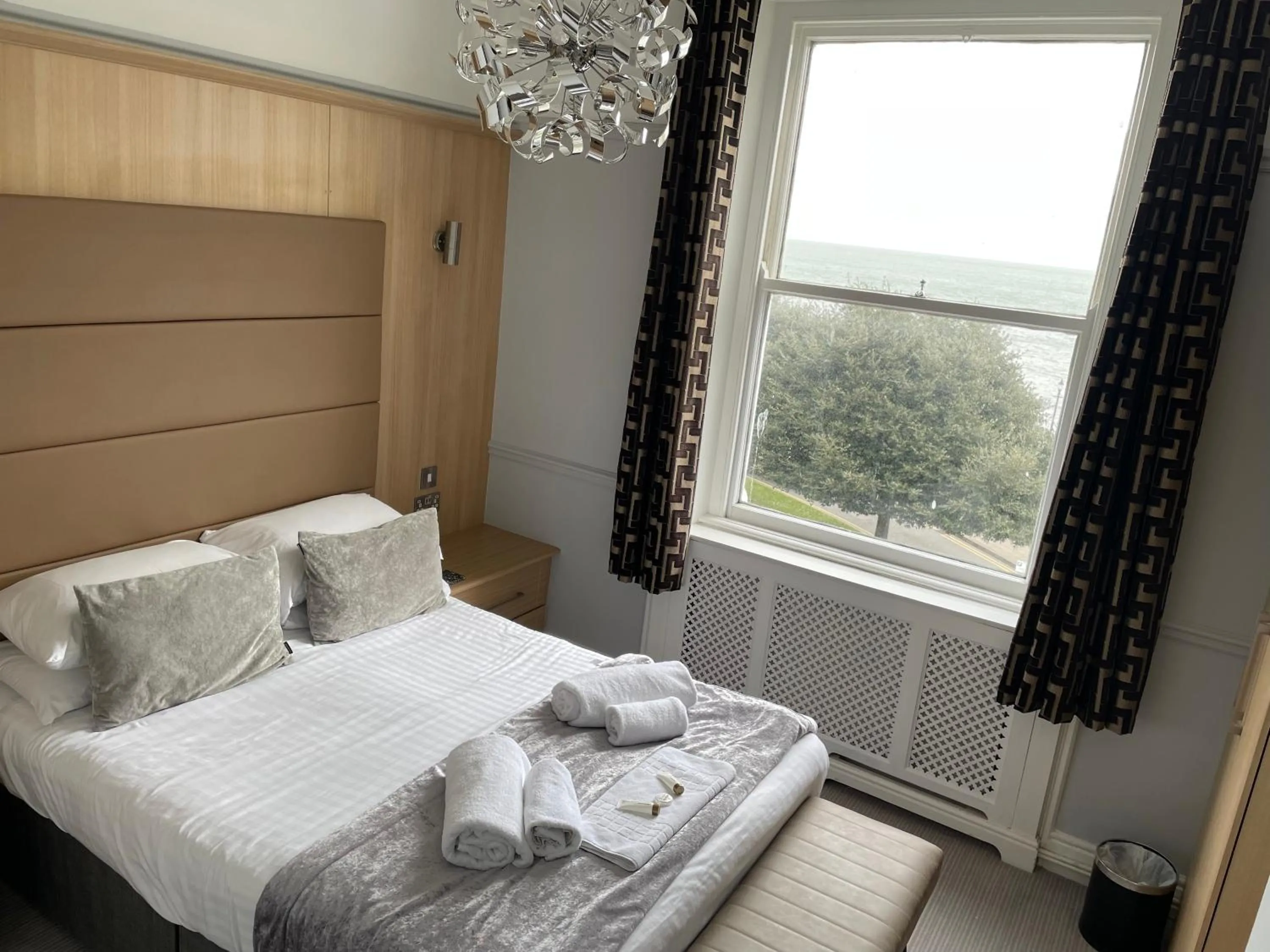 Bed in The Wildings Hotel & Tudno's Restaurant