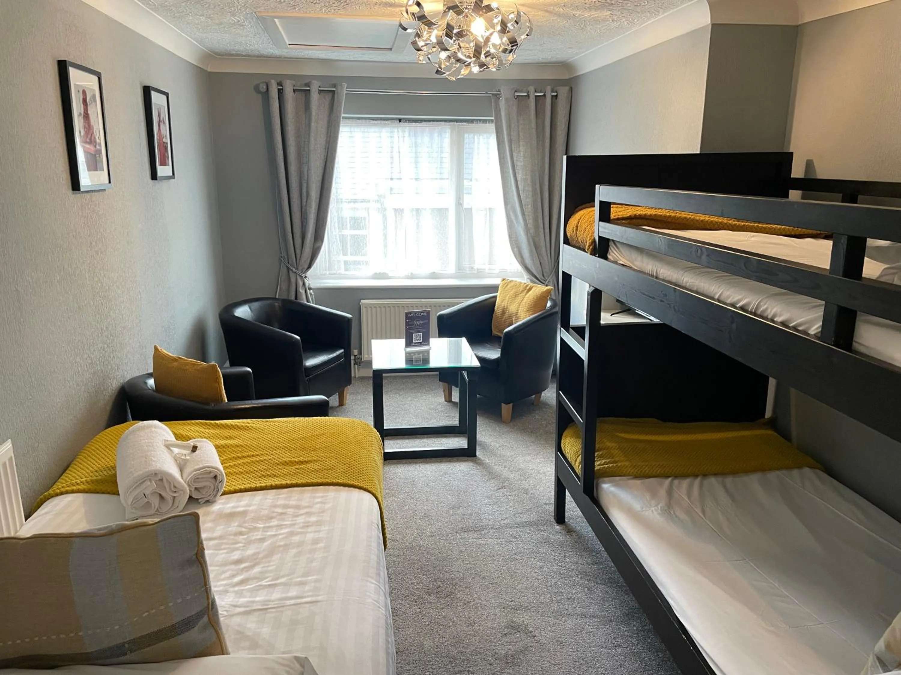 Bed in The Wildings Hotel & Tudno's Restaurant