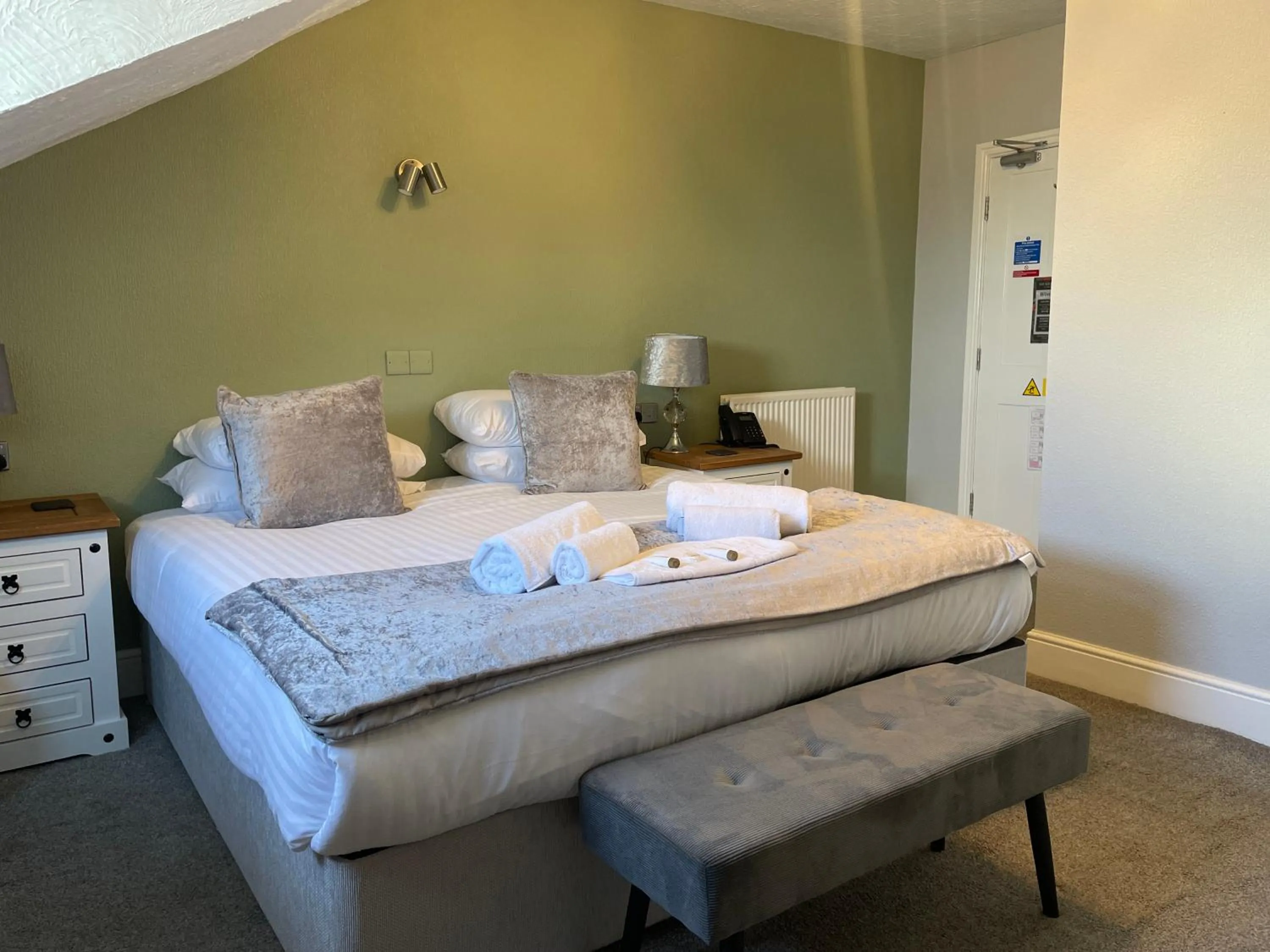 Bed in The Wildings Hotel & Tudno's Restaurant