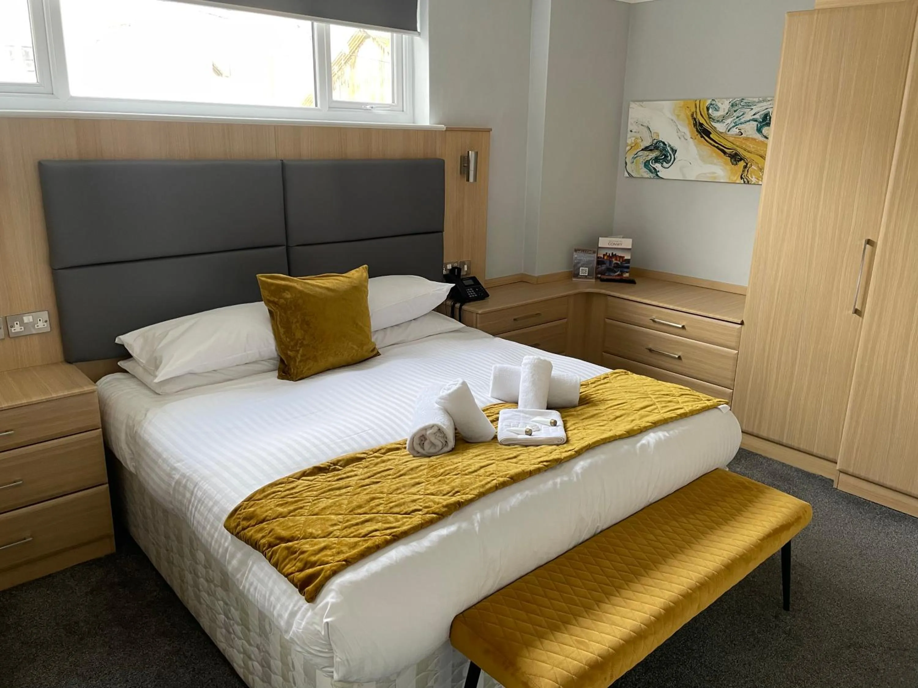 Bed in The Wildings Hotel & Tudno's Restaurant