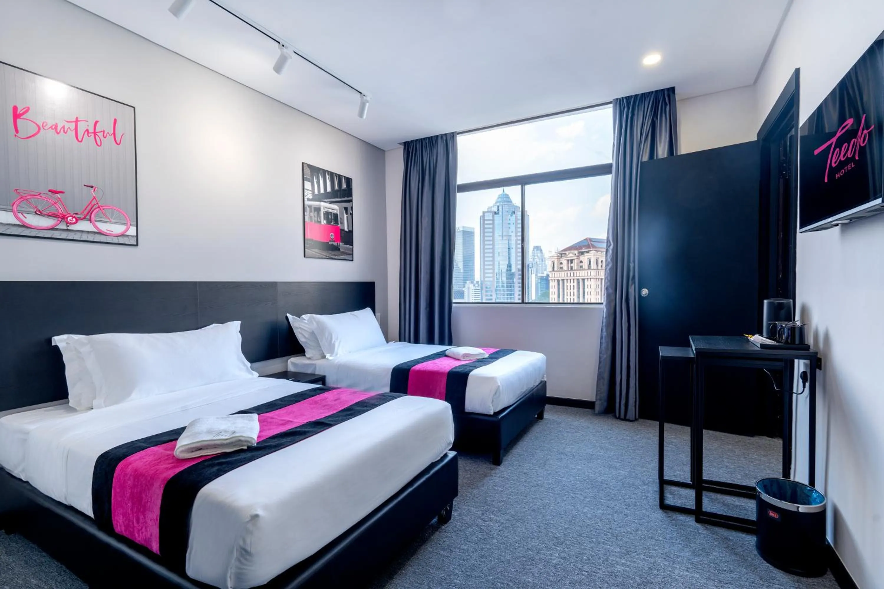 Bed in TEEDO Hotel Kuala Lumpur