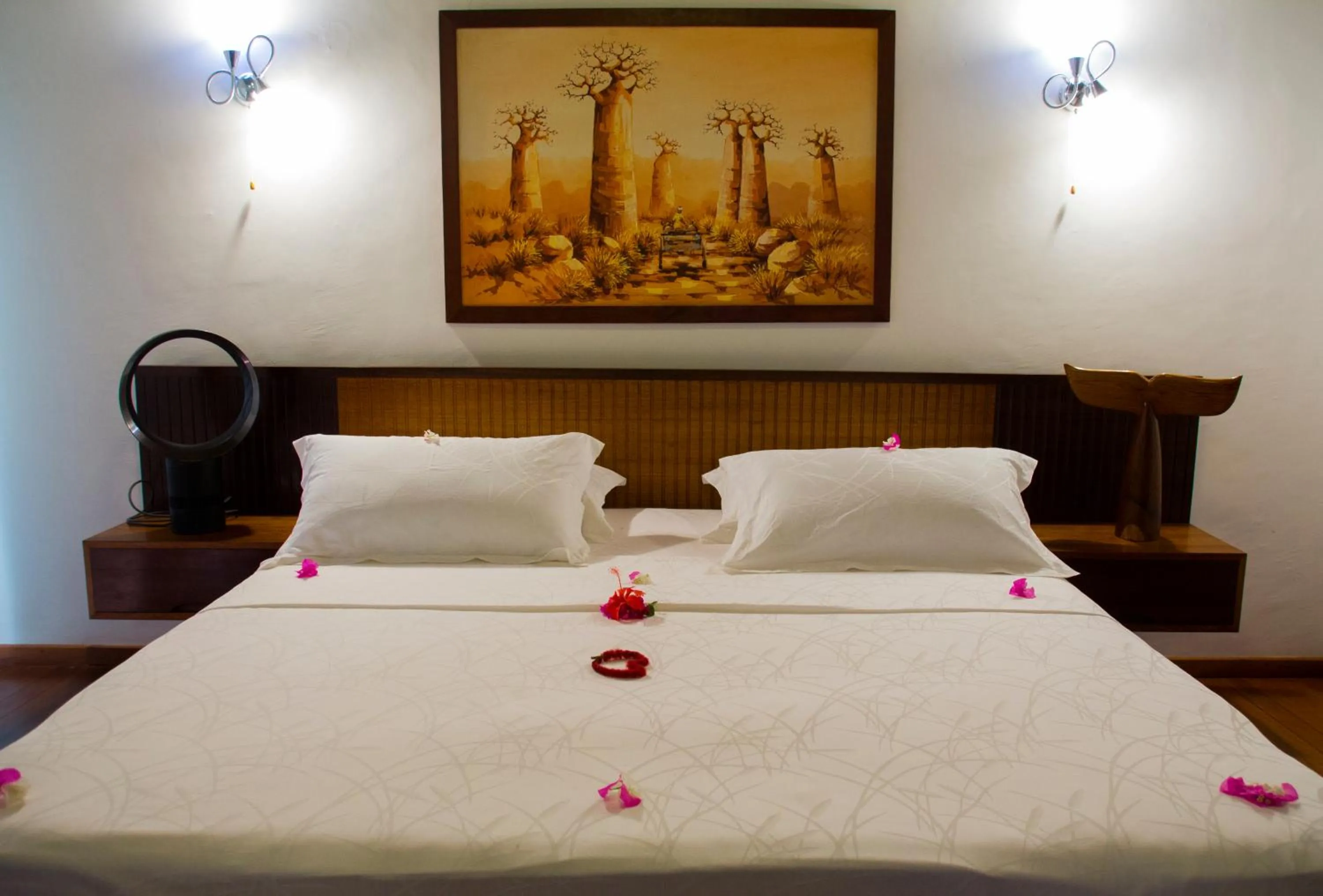 Bed in Hotel Mahita Tsara