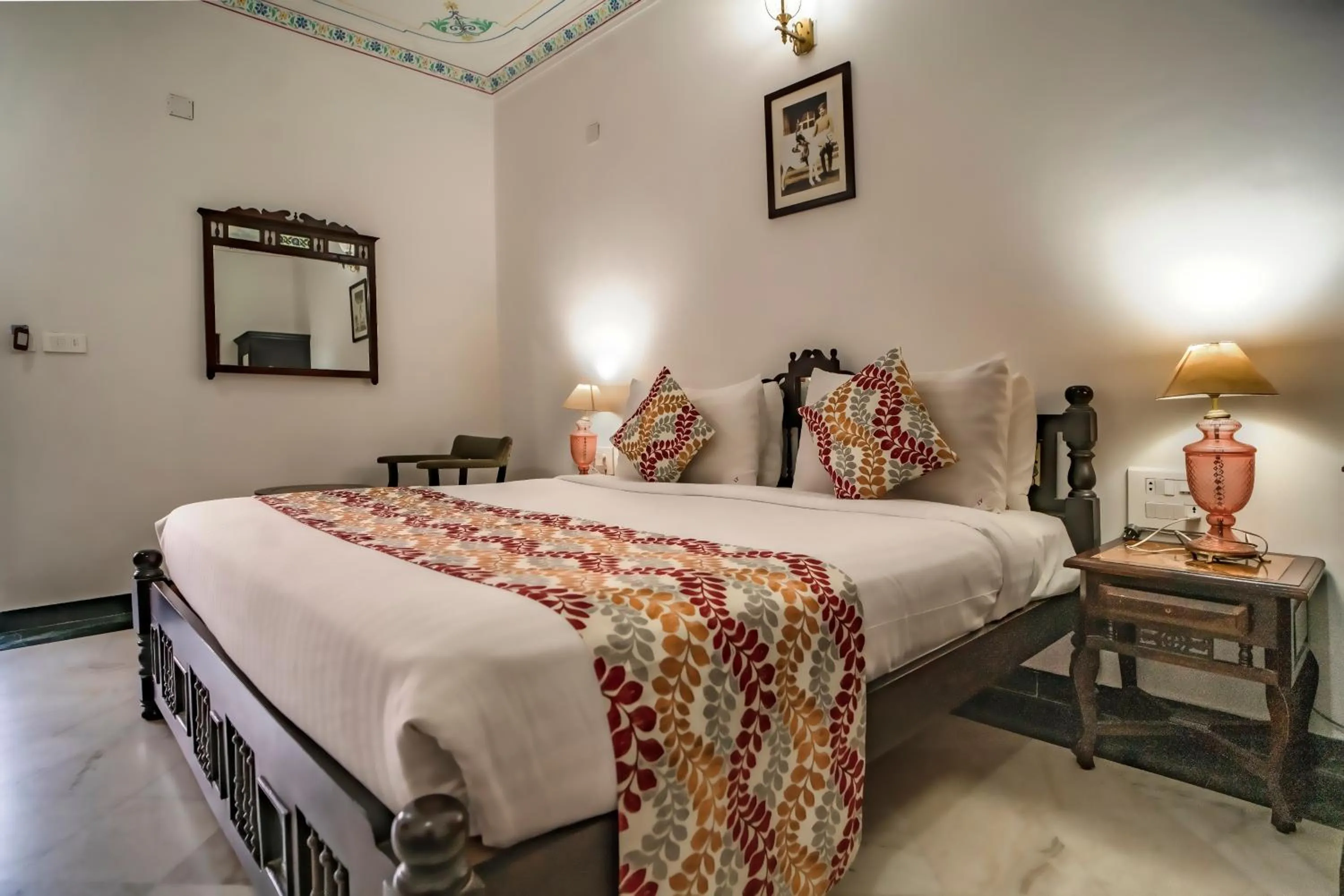 Bed in The Lavitra Lakeview Hotel