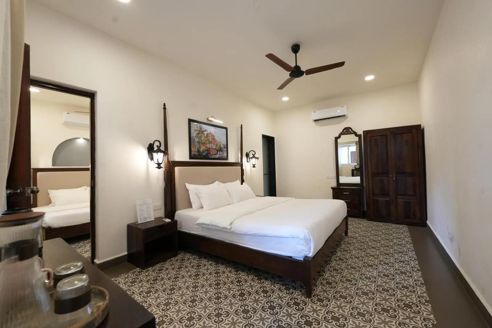 Bed in The Rose Goa Beach Resort